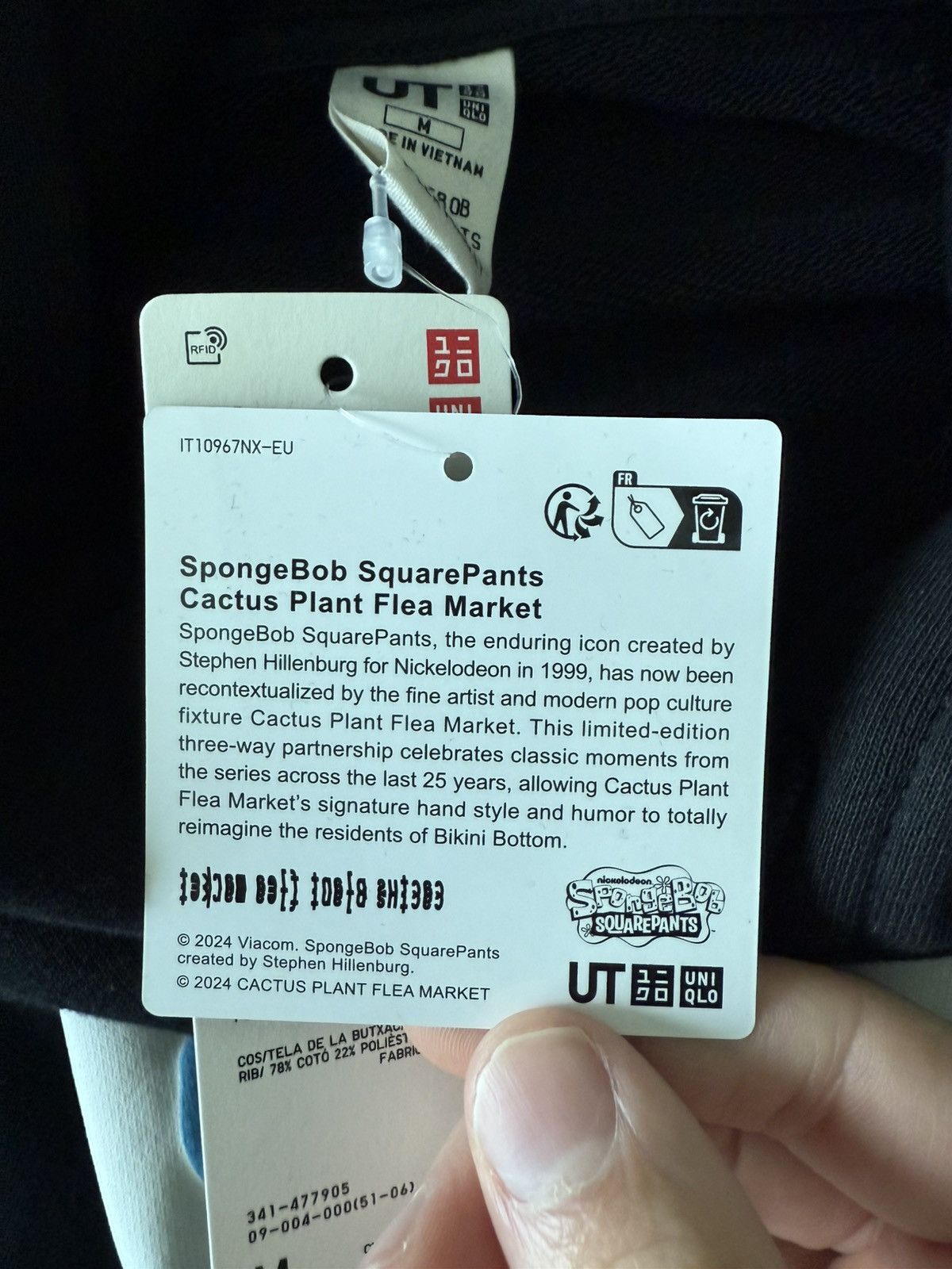 Cactus Plant Flea Market × Uniqlo SpongeBob Hoodie Size US M / EU 48-50 / 2 - 9 Thumbnail