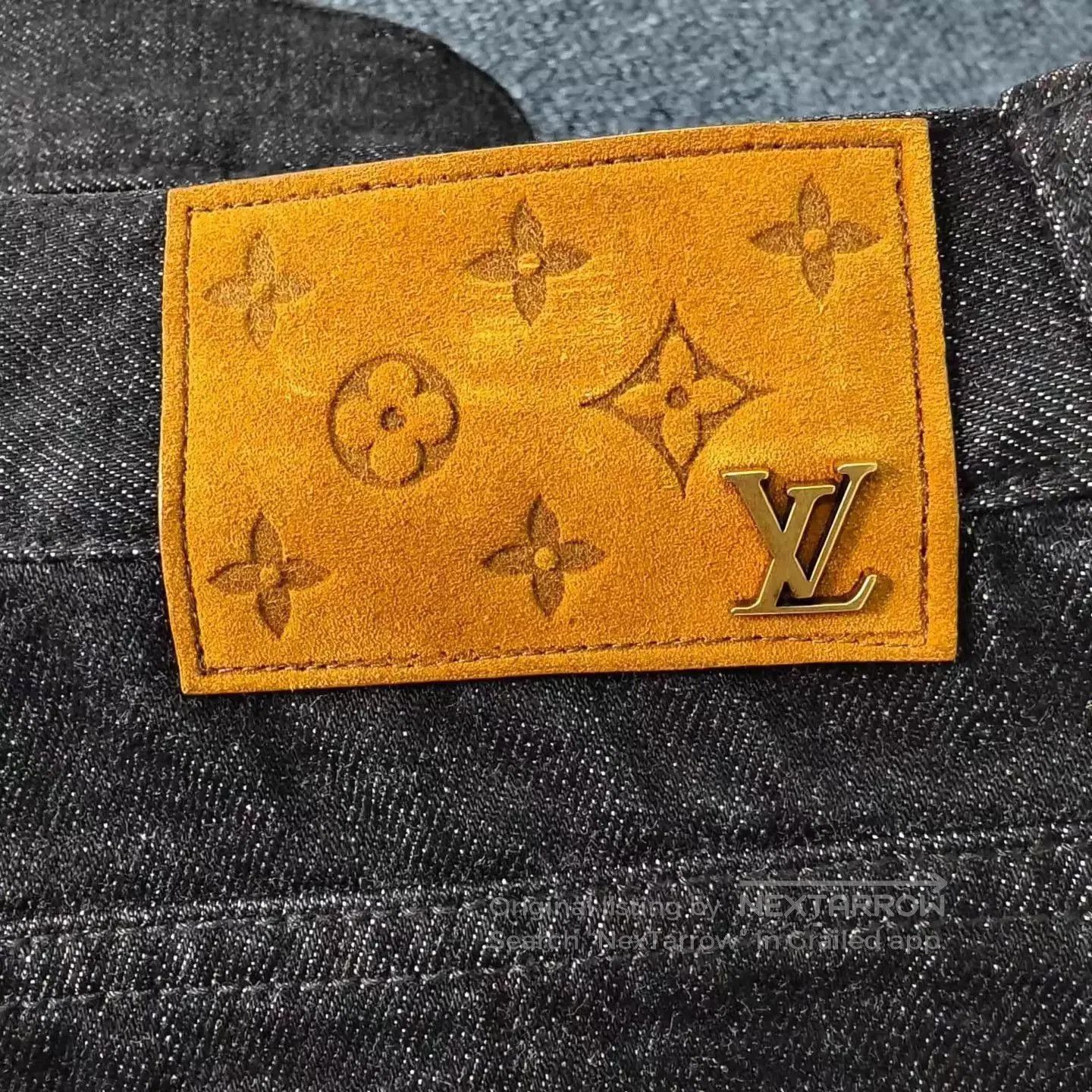 Louis Vuitton Blue Denim Cargo Pants with Patch Details Size 32. Size US 32 / EU 48 - 5 Thumbnail