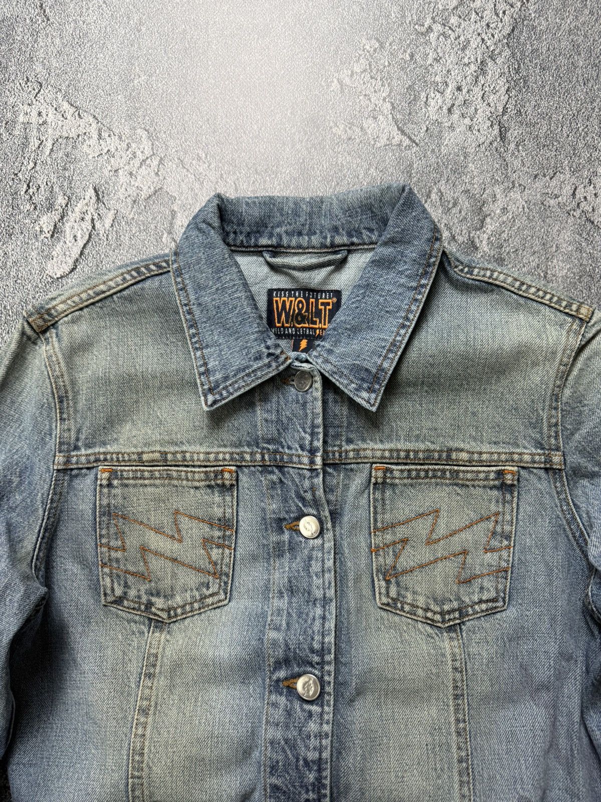 Walter Van Beirendonck Walter Van Beirendonck Wlt Kiss The Future Fade Denim Jacket Size M / US 6-8 / IT 42-44 - 8 Thumbnail