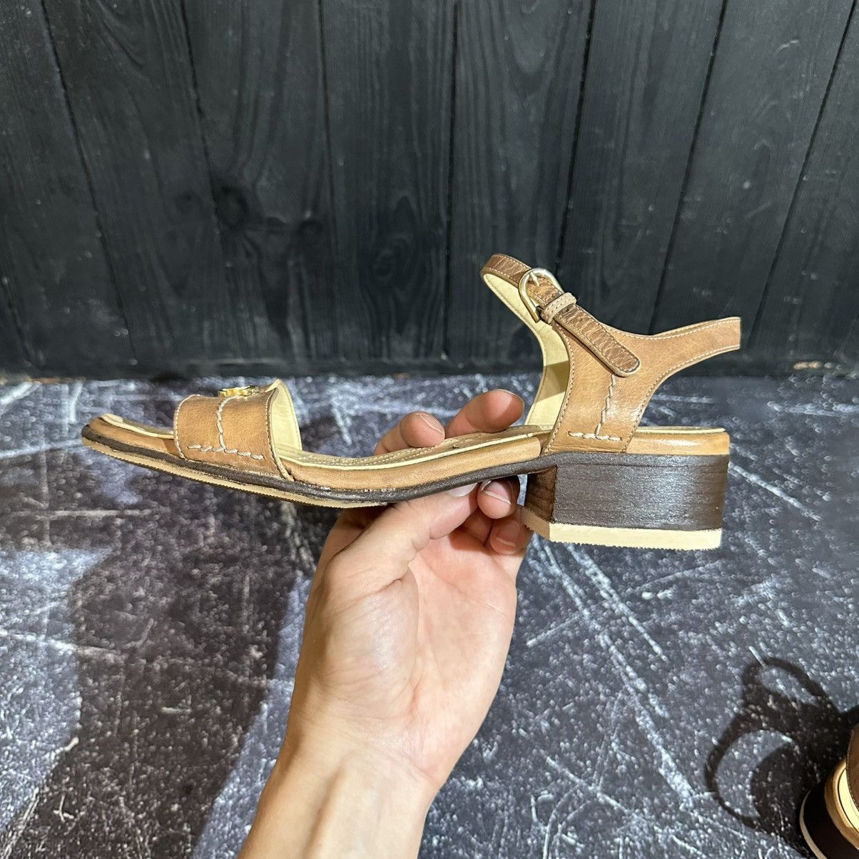 Chanel VINTAGE CHANEL - Women’s Leather Sandals Size 39.5 Size US 9.5 / IT 39.5 - 12 Thumbnail