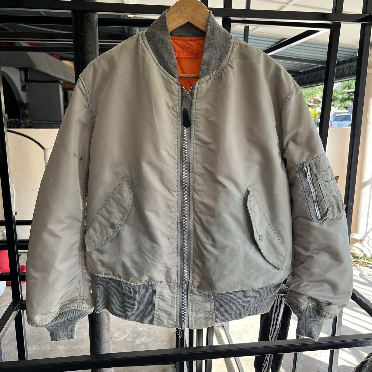 Alpha Industries 1990s Made in USA MA-1 Bomber Jacket | Grailed