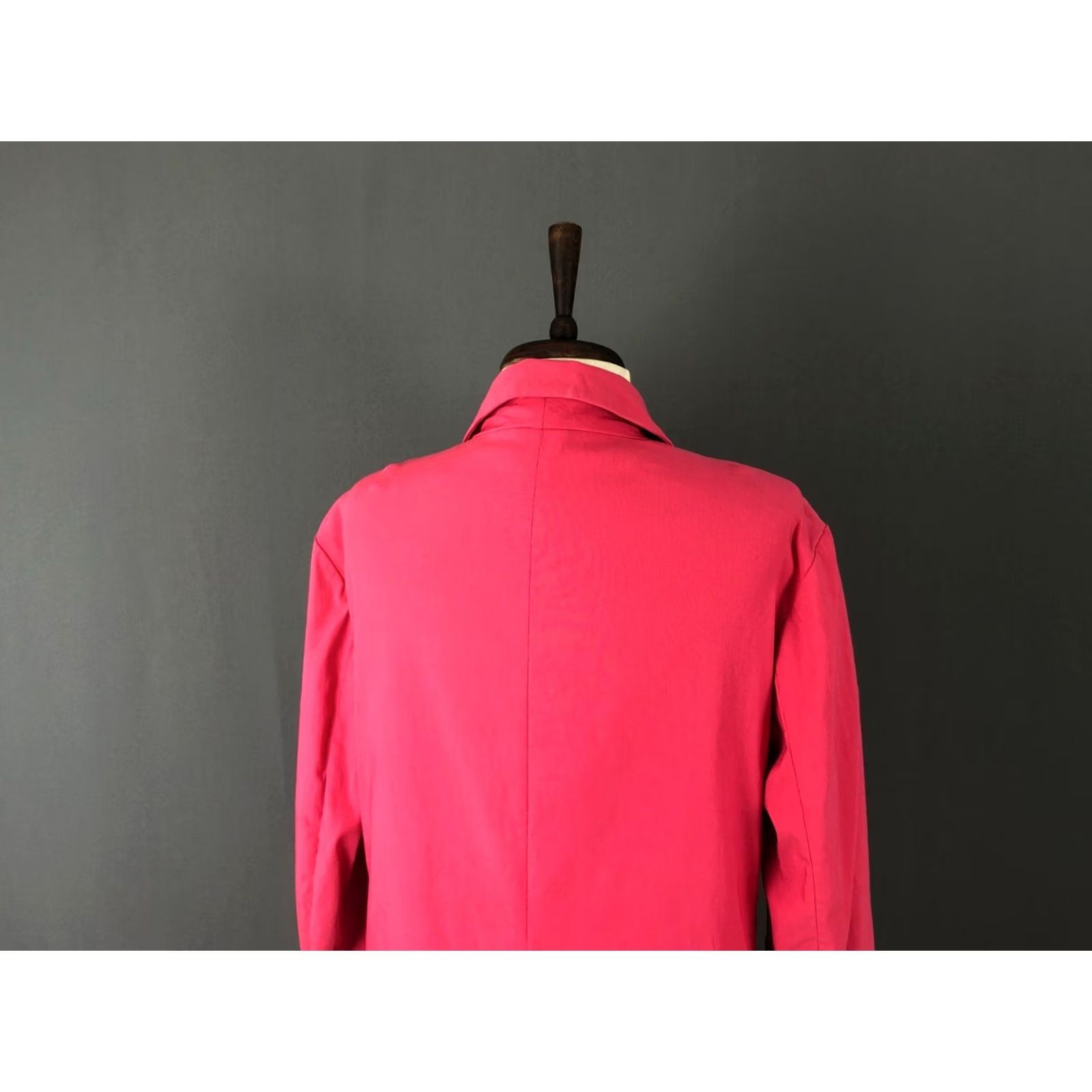 Neiman Marcus Neiman Marcus Trench Coat Womens Size 8 Pink Rayon Single-Breasted Mid-Length Long Sleeve Casual Dressy Size M / US 6-8 / IT 42-44 - 5 Thumbnail