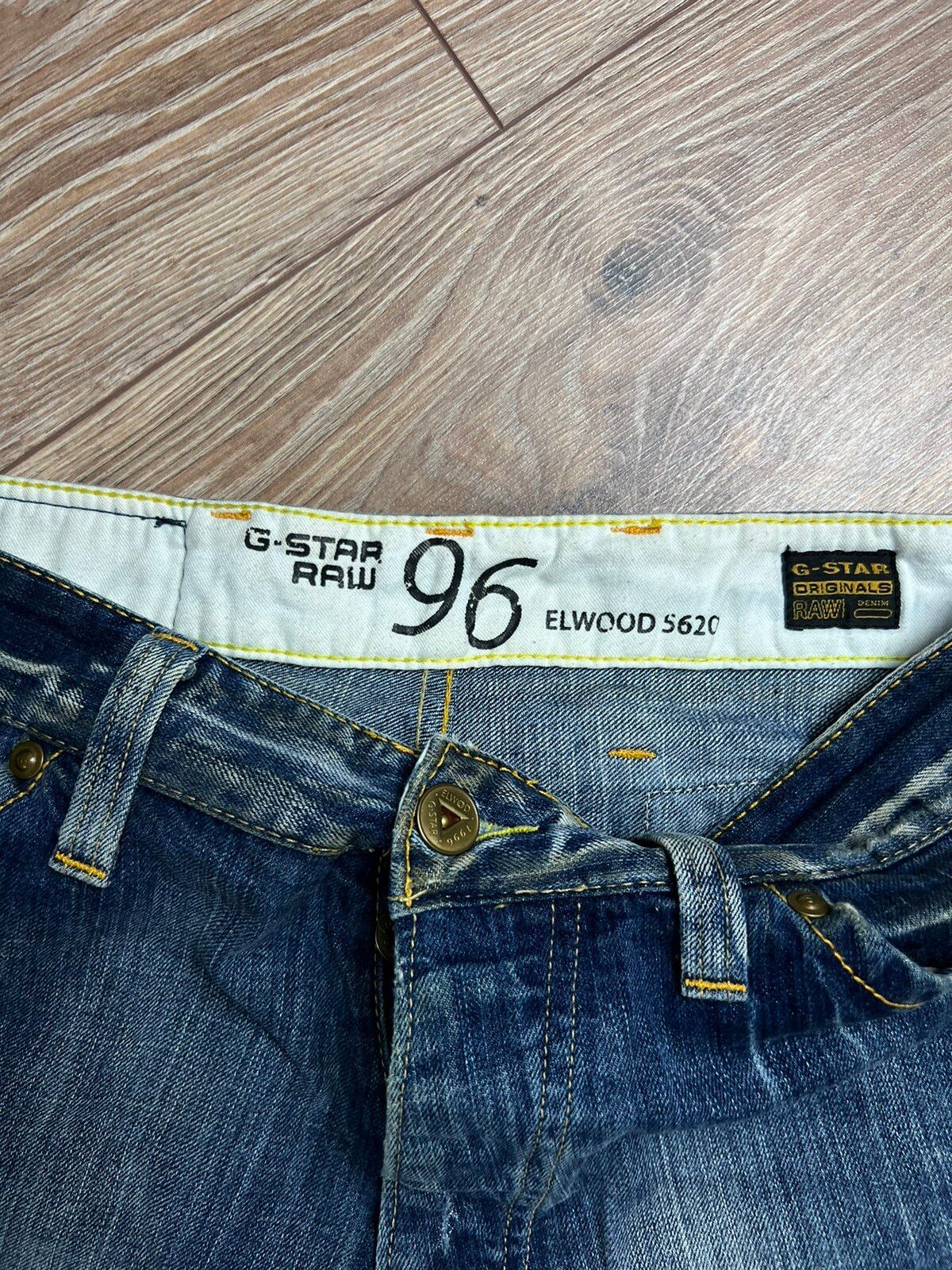 Vintage 💫 90’S G-STAR RAW VINTAGE DOUBLE KNEE OPIUM WASHED JEANS Size US 30 / EU 46 - 10 Thumbnail