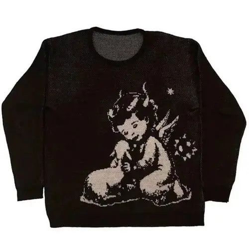 Japanese Brand Pattern Printing Loose Tops Casual Streetwear Size US L / EU 52-54 / 3 - 2 Thumbnail