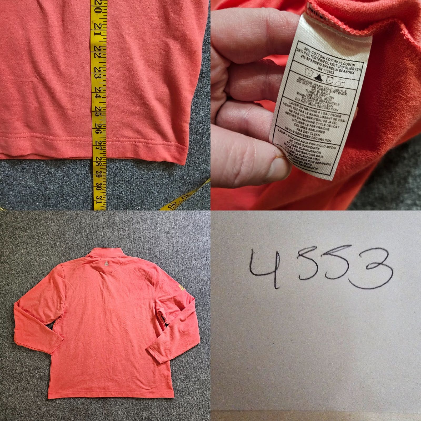 Vintage Bermuda Sands Sweatshirt Mens Medium Orange 1/4 Zip Long Sleeve Classic Casual Embroidered Grampy's Charities N/A Size US M / EU 48-50 / 2 - 8 Thumbnail