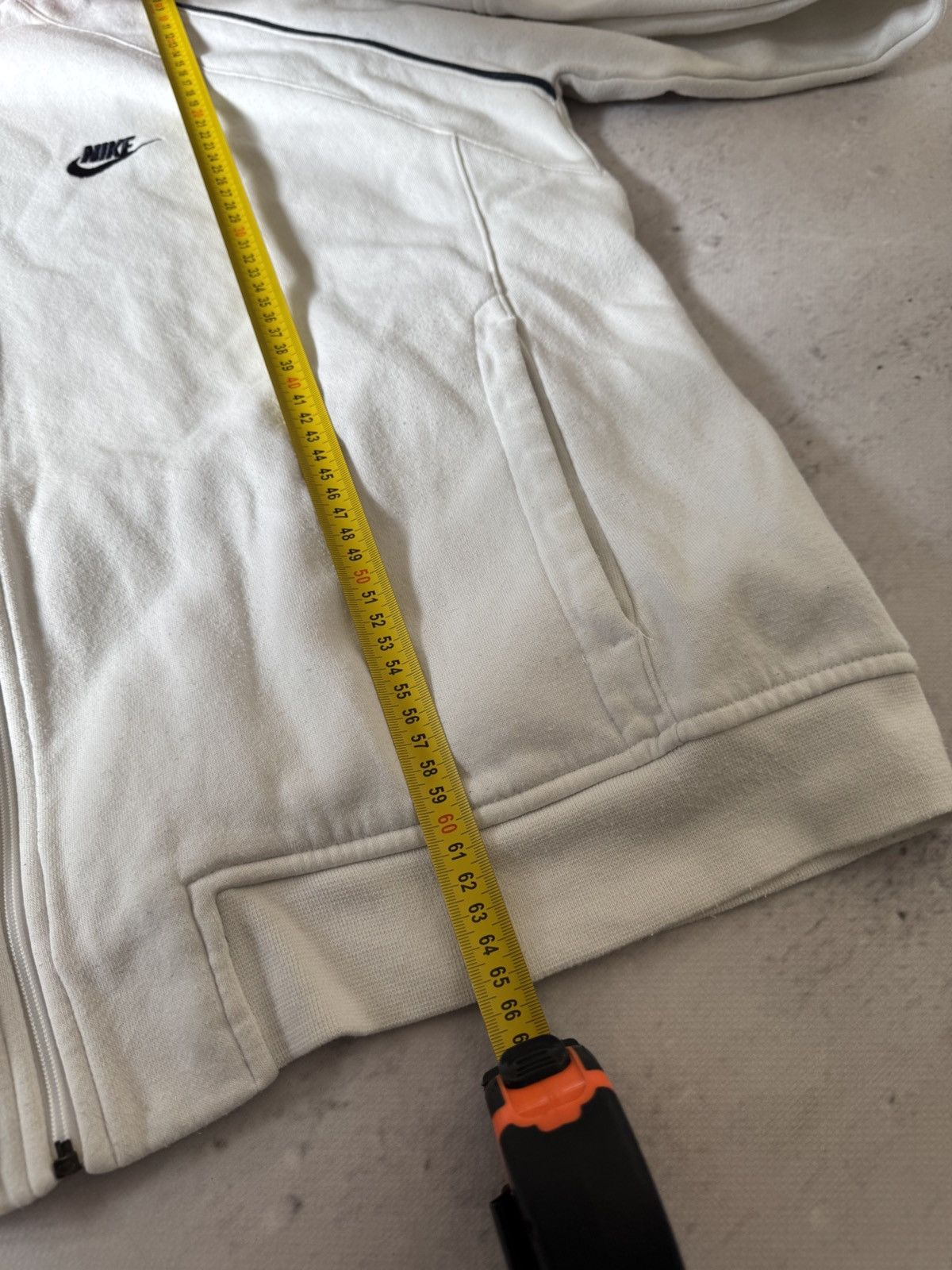 Nike × Vintage NIKE VINTAGE 00s y2k OVERSIZE BAGGY ZIP HOODIE CENTER LOGO Size US L / EU 52-54 / 3 - 11 Thumbnail