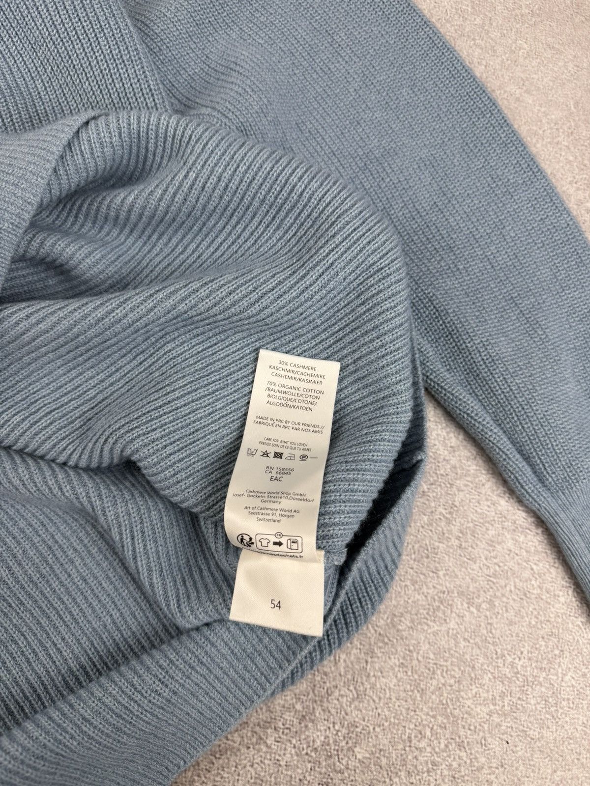 FTC FTC Organic Cotton Cashmere Knit Sweater Size 54 Size US L / EU 52-54 / 3 - 8 Thumbnail