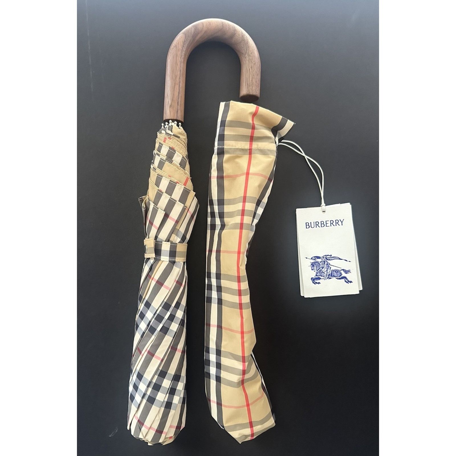 Burberry Burberry Trafalgar Folding Archive Beige Umbrella 80777091 Size ONE SIZE - 4 Thumbnail