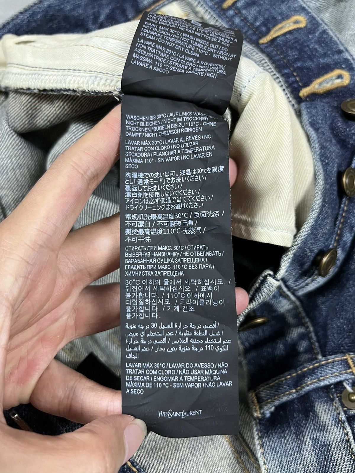 Saint Laurent Paris Saint Laurent denim pants Size US 31 - 18 Thumbnail