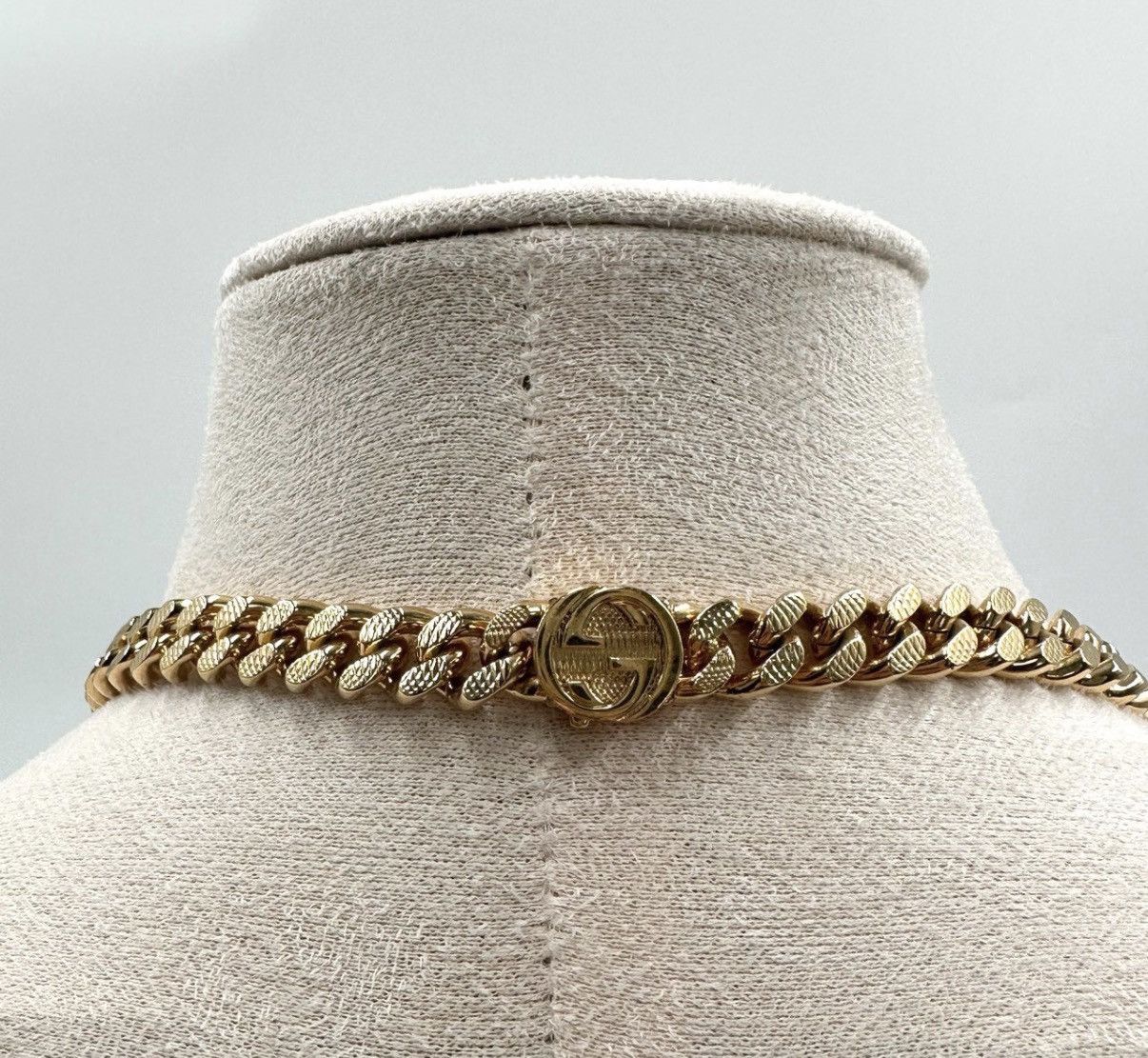 Gucci Gucci/Interlocking Double G Gold Necklace K12 Size ONE SIZE - 4 Thumbnail