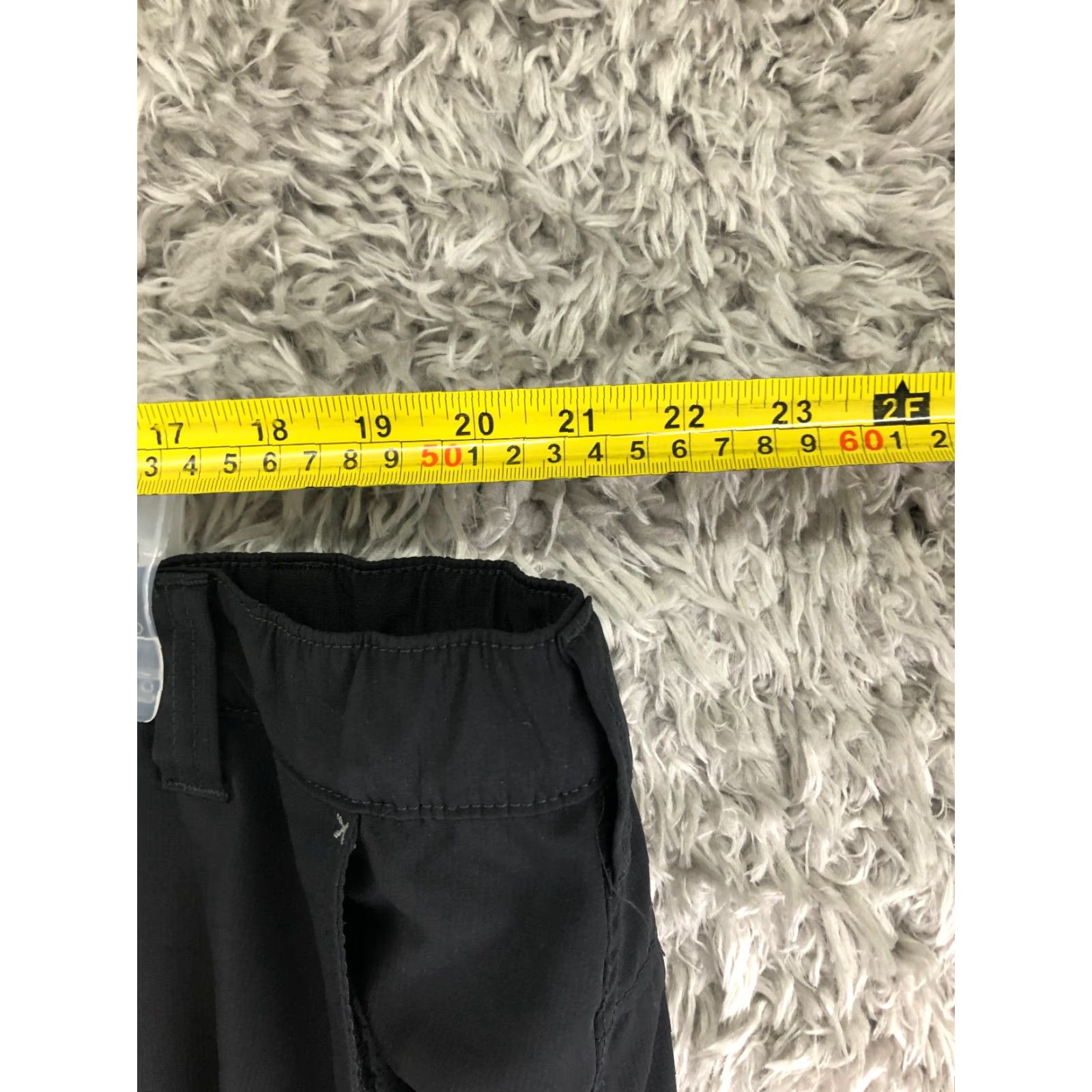 Wrangler Wrangler Bermuda Shorts Mens 46 Black Lightweight Polyester Mid Rise 9in Inseam 5-Pocket Logo Regular Fit Belt Loops Casual Knit Cotton Blend Size US 30 / EU 46 - 2 Thumbnail