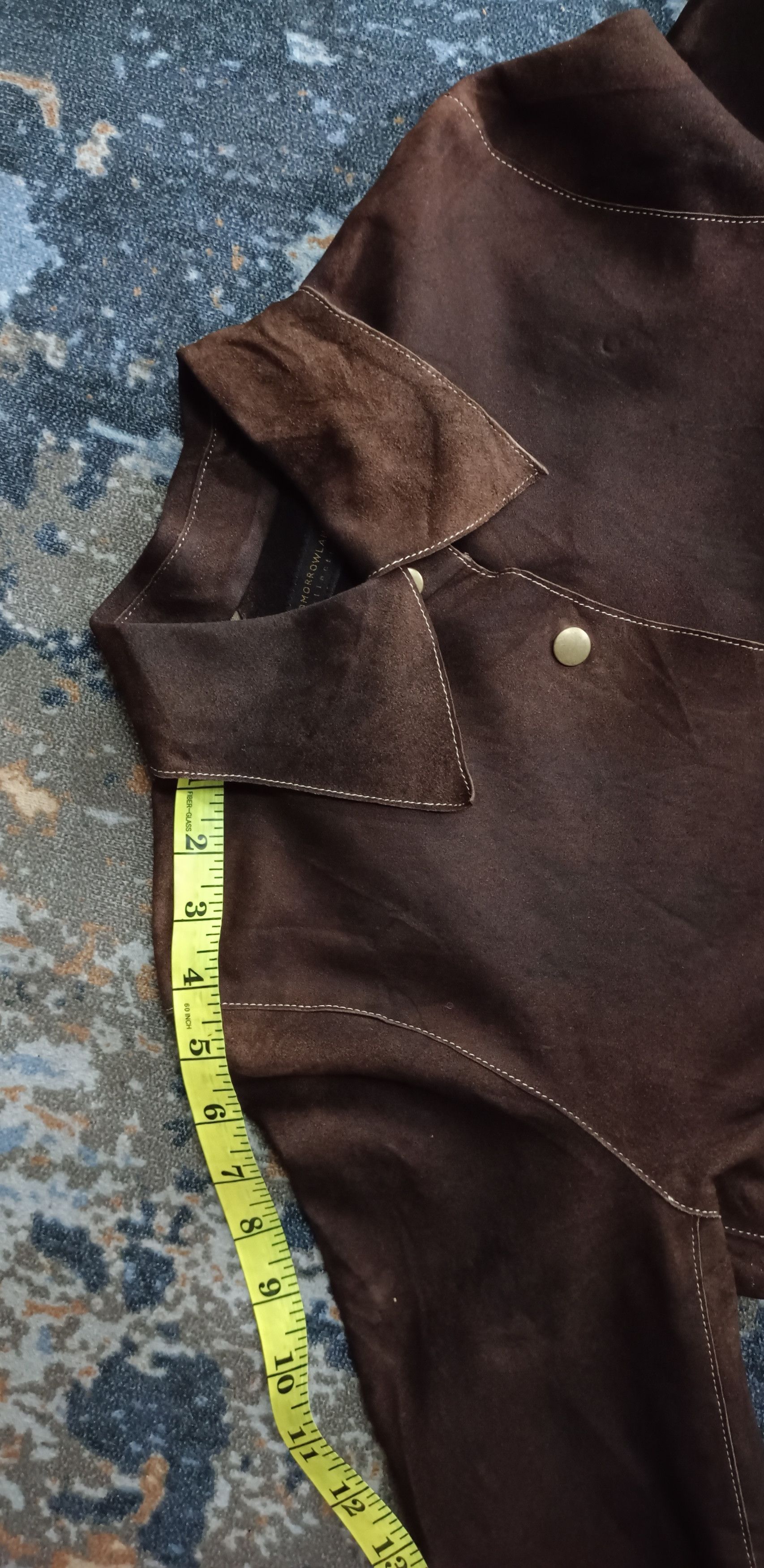 Japanese Brand × Tomorrowland × Vintage Vintage💥Tomorrowland Suede Material Jacket Size US S / EU 44-46 / 1 - 17 Thumbnail