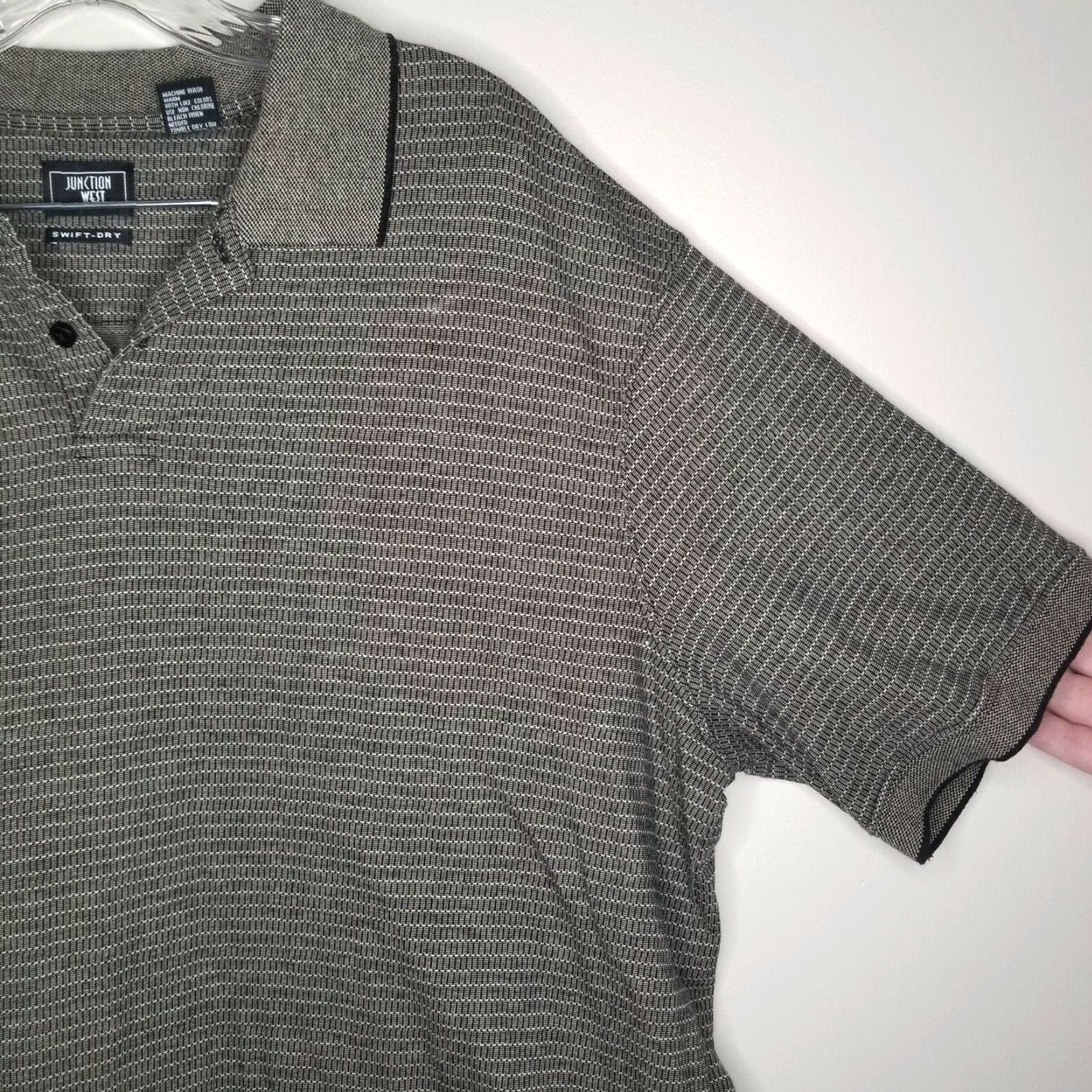 Vintage Junction West Swift Dry Green Short Sleeve Polo Size 2XL Mens Size US XXL / EU 58 / 5 - 2 Thumbnail