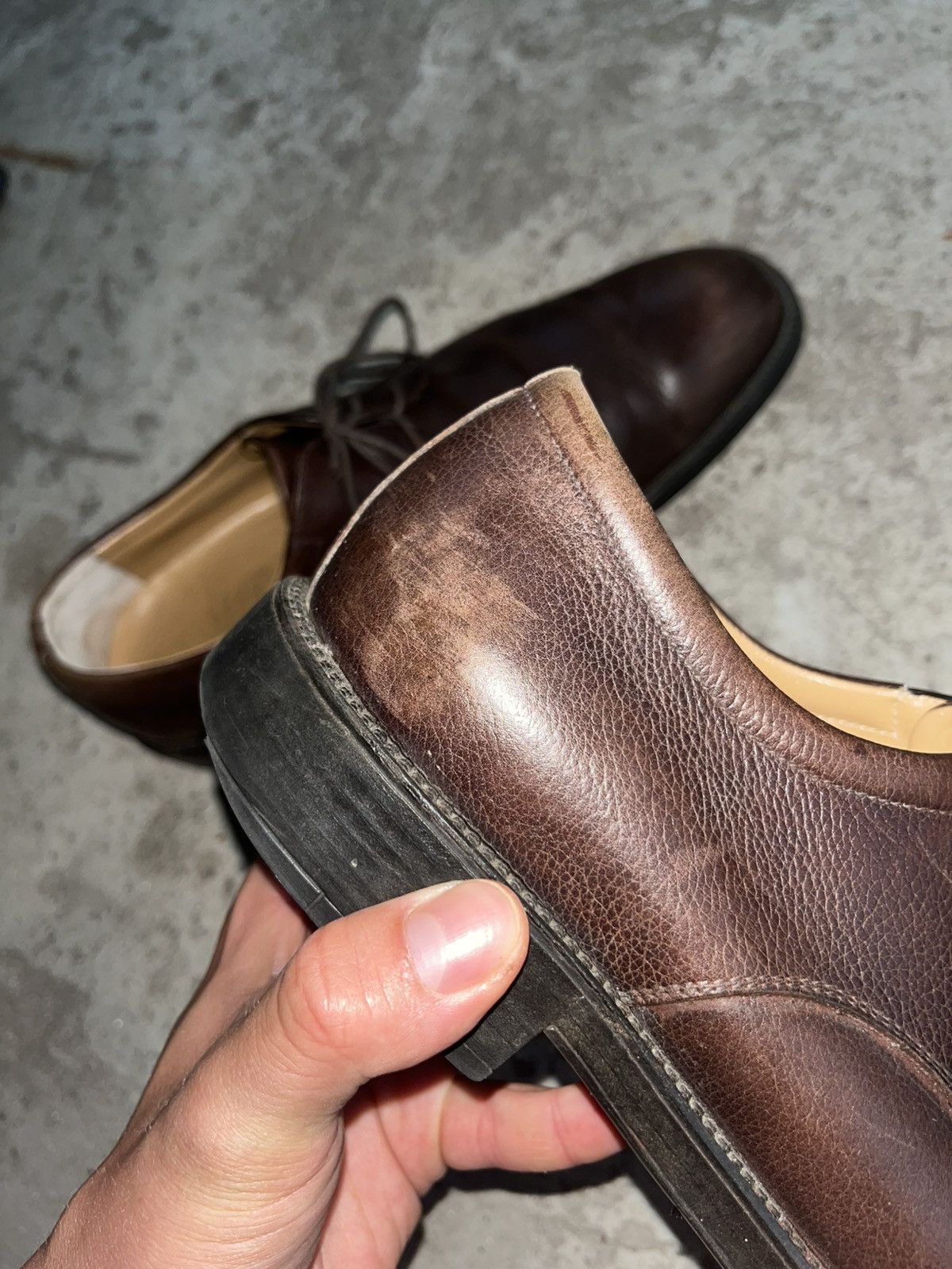 Salvatore Ferragamo Salvatore Ferragamo Lace Up Oxfords Leather Dress Shoes Size US 9 / EU 42 - 8 Thumbnail