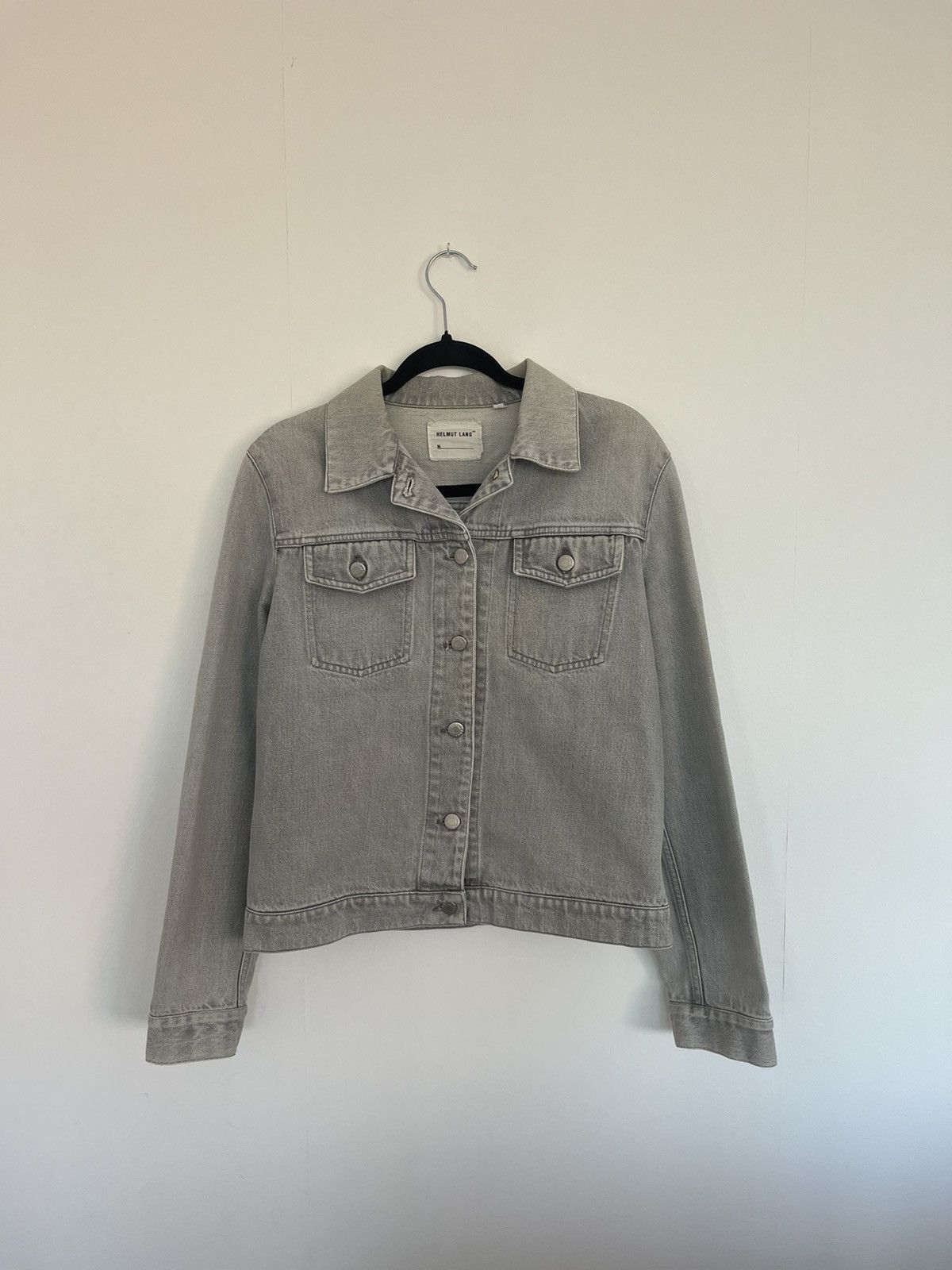 Helmut Lang 1996 Red Stripes Archive Latex Denim Jacket Raf Simons