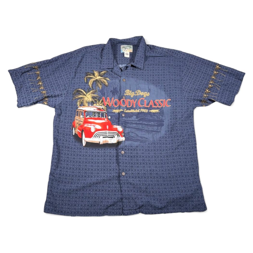 Big Dogs VINTAGE Big Dogs Hawaiian Shirt Adult EXTRA LARGE Blue Rayon Woody Classic Y2K Shirt XL Blue 90s Retro Logo Casual Mens Size US XL / EU 56 / 4 - 2 Thumbnail