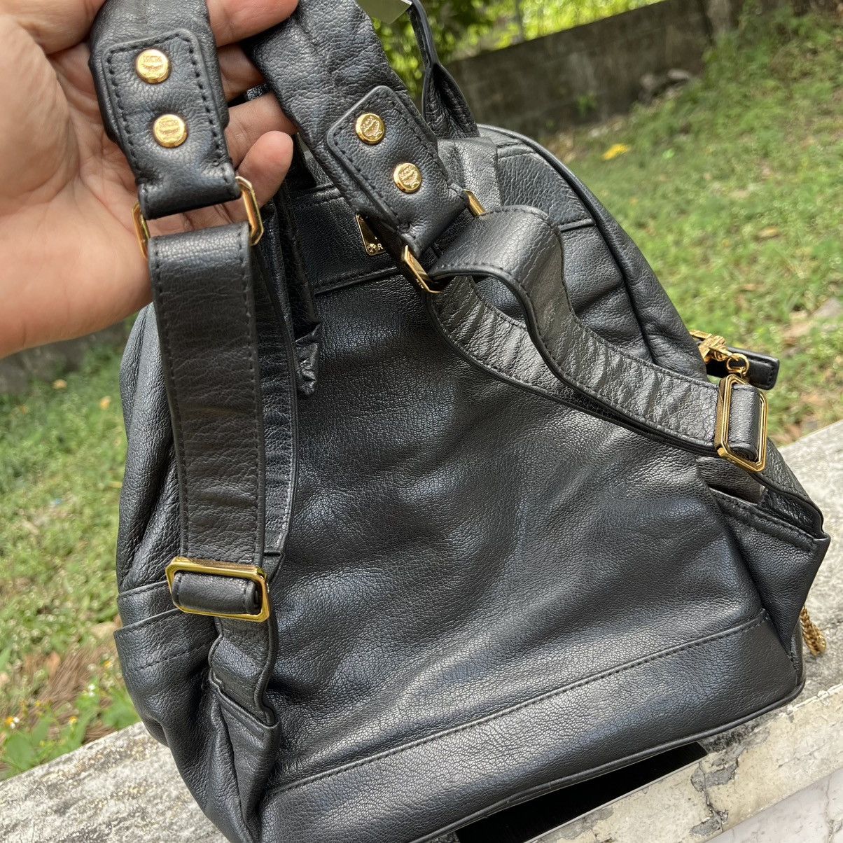 MCM MCM Stark Backpack Insignia Lambskin Leather Size ONE SIZE - 20 Thumbnail
