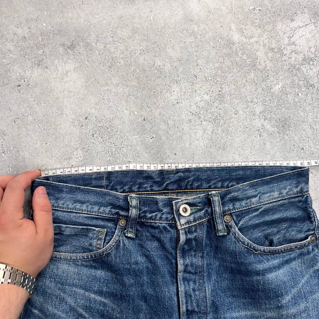 Warehouse & Co. Brown-Duck Digger by Warehouse & Co Selvedge Jeans Blue W30 Size US 30 / EU 46 - 23 Thumbnail
