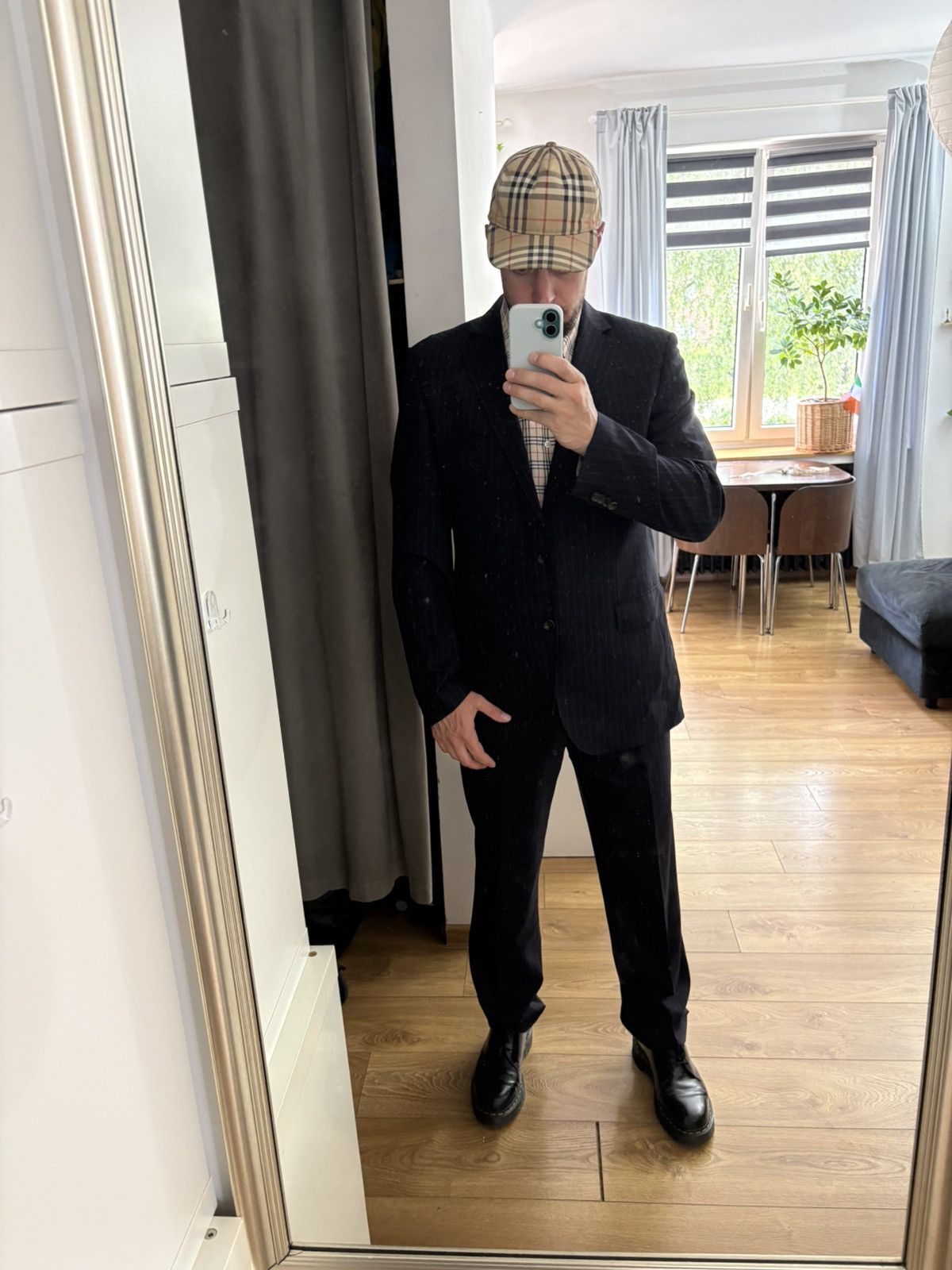 Designer × Windsor Smith Windsor Men’s Pinstripe Suit – Slim Fit, 100% Wool, Excell Size 50L - 2 Thumbnail
