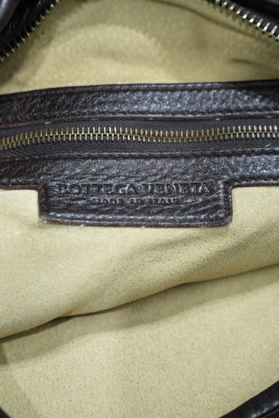 Bottega Veneta Bottega Veneta Brown Leather Hobo Bag Woven Design Size ONE SIZE - 6 Thumbnail