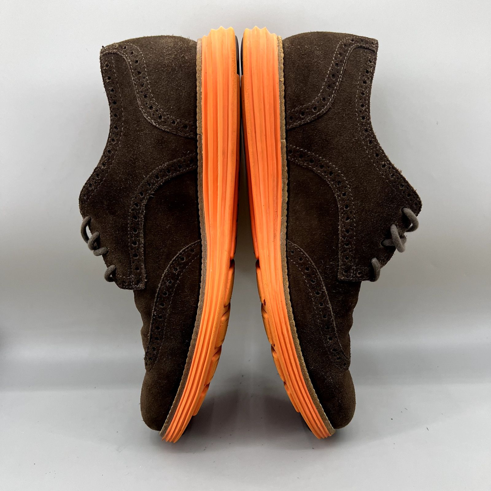 Cole Haan Cole Haan Lunargrand Wingtip Shoes Men's 9.5 M Brown Orange Size US 9.5 / EU 42-43 - 6 Thumbnail