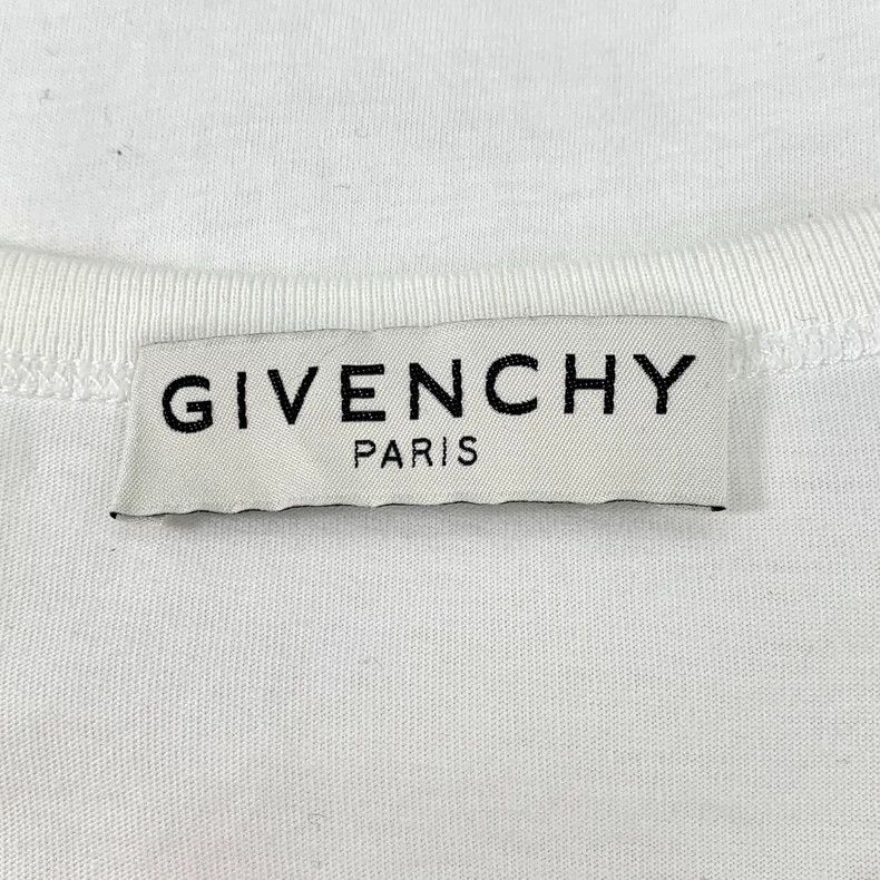 Givenchy Givenchy White Logo Letter Print Cotton Crew Neck Short Sl Size US M / EU 48-50 / 2 - 6 Thumbnail
