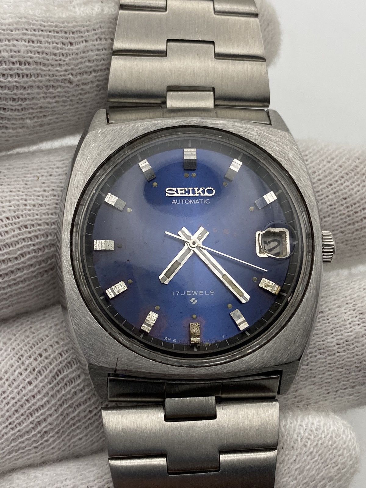 Seiko Seiko 5 Automatic 6308-8020 Navy Blue Dial Men’s Wristwatch Size 36 - 5 Thumbnail