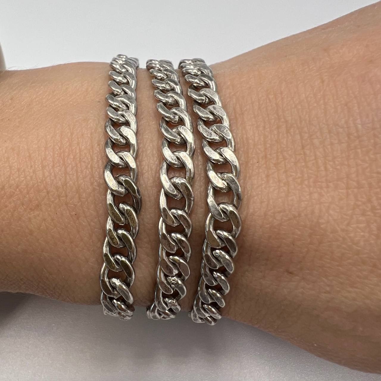 Vintage Sterling Silver 925 Chain Necklace Signed 29.4g