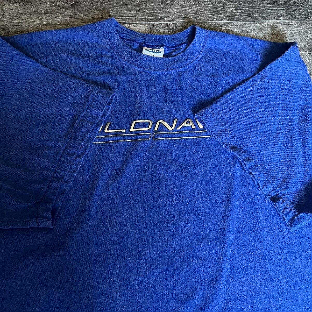 Old Navy Vintage 2000s Old Navy Cyber Y2K Style 3D Spellout Logo Tee Size US XL / EU 56 / 4 - 4 Thumbnail
