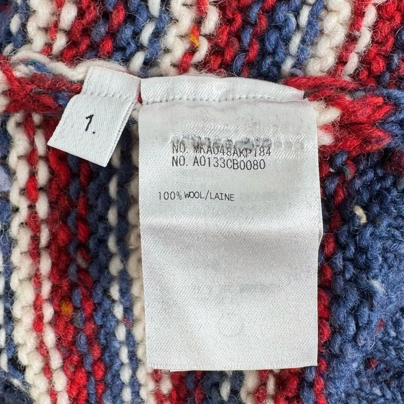 Thom Browne Thom Browne Red and blue striped arm four-striped wool swea Size US S / EU 44-46 / 1 - 4 Thumbnail