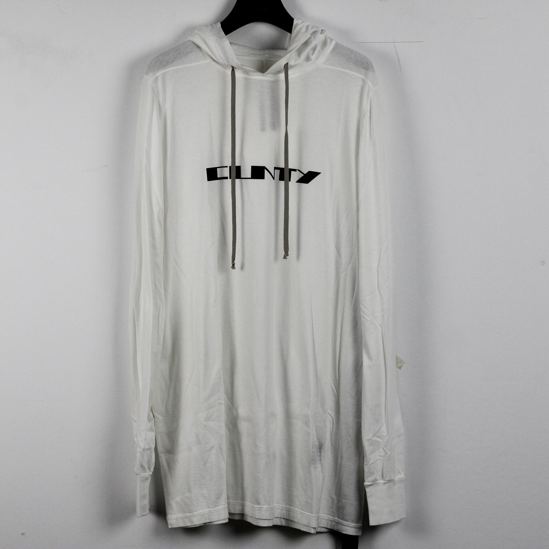 Rick Owens × Rick Owens Drkshdw Rick Owens Mountain Hoodie (White