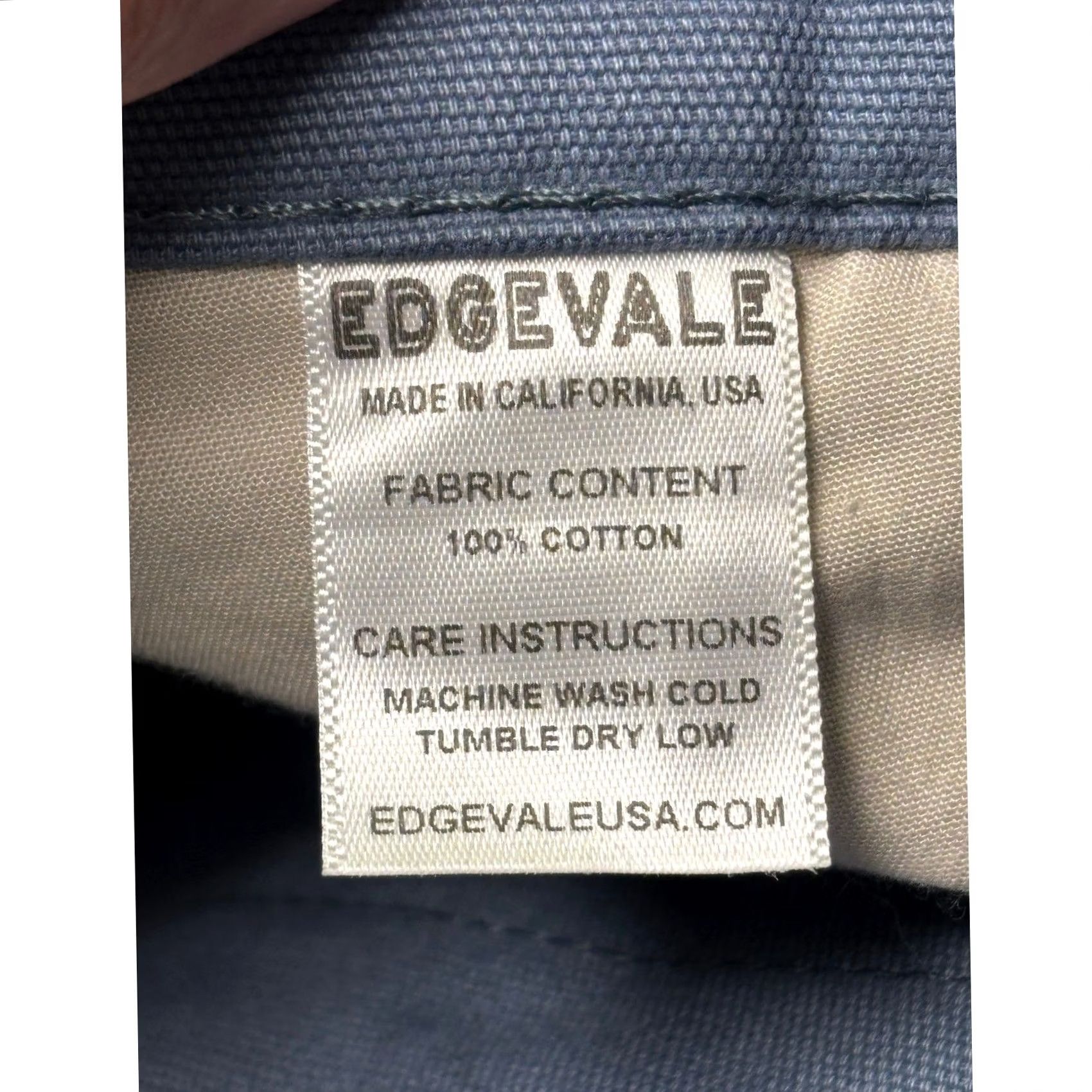 Vintage Edgevale North Coast Pants Mens W38 L36 Blue Gray Cotton Canvas Chino 5-Pocket Straight Regular Vintage No Size US 38 / EU 54 - 4 Thumbnail