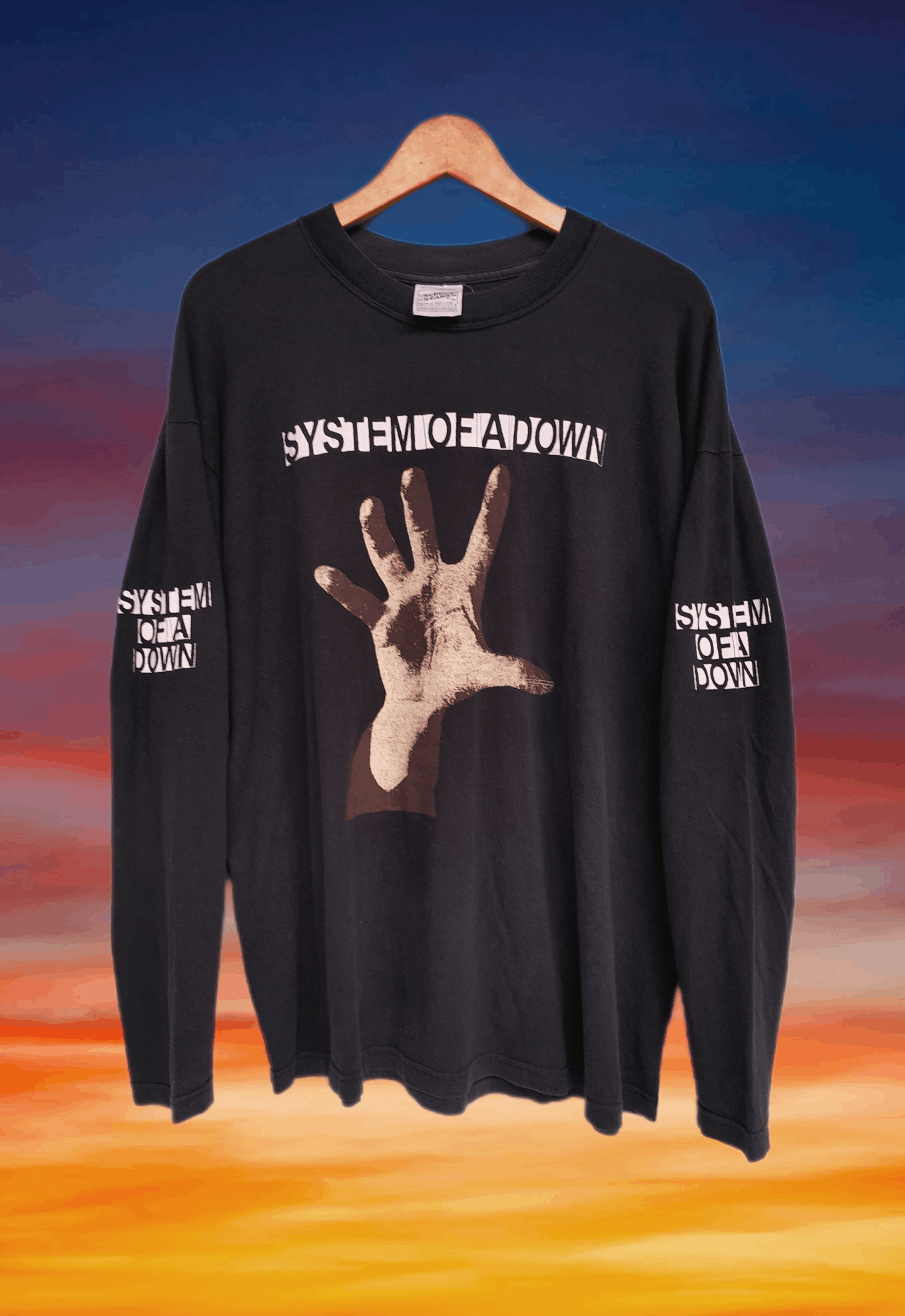 Band Tees Rare Vintage 90s System Of A Down Promo tee Longsleeve shirt Size US XL / EU 56 / 4 - 1 Thumbnail