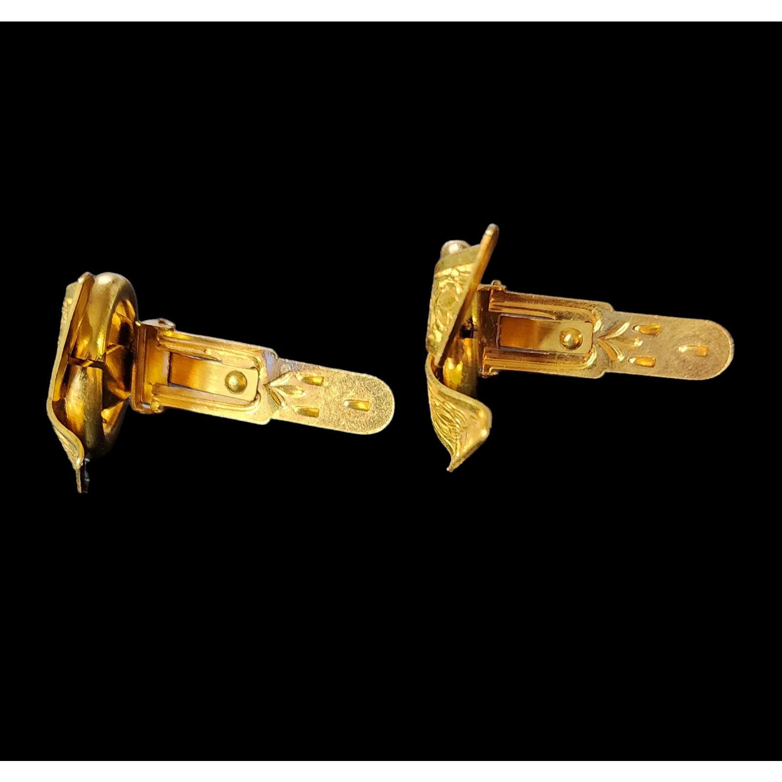 Other Vintage gold tone tie clips lapel clips Size ONE SIZE - 3 Thumbnail