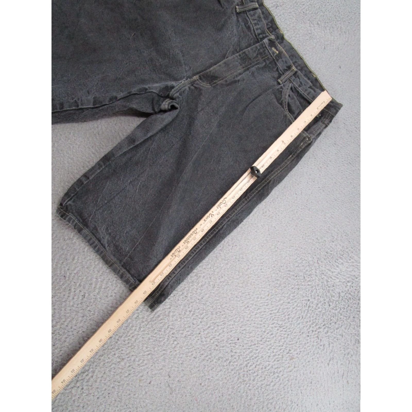 Dickies VINTAGE Dickies Bermuda Black Denim Shorts 38 Men Baggy 5-Pocket Relaxed 38in Waist Casual Workwear Summer Size US 38 / EU 54 - 4 Thumbnail