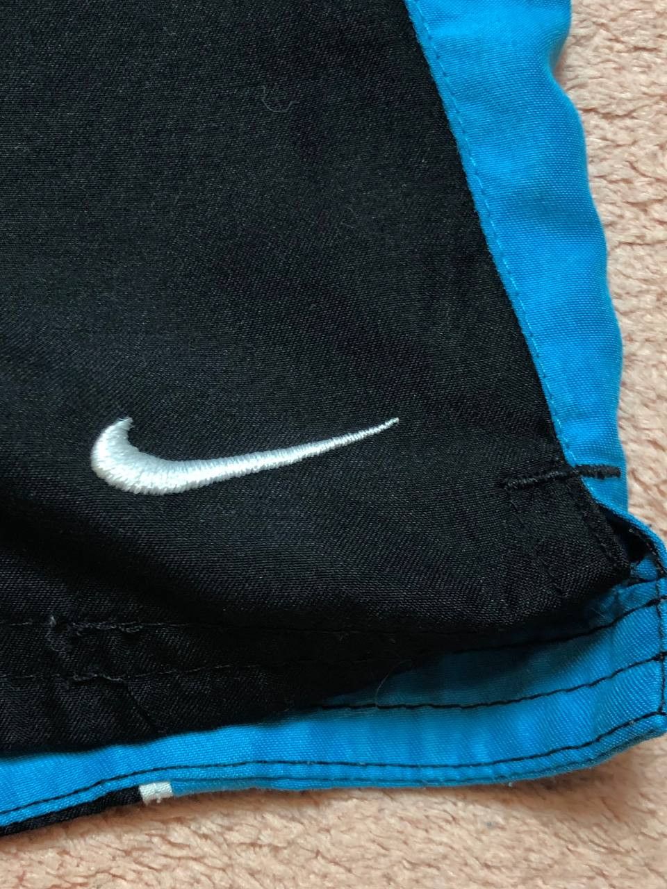 Nike Vintage Shorts black and blue Nike logo Y2K sportwear Size US 32 / EU 48 - 5 Thumbnail