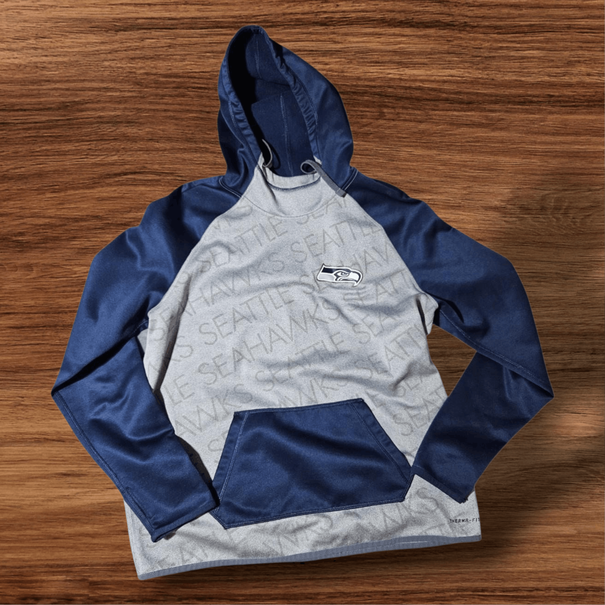 Nike Seattle Seahawks Nike Hooded Sweater NFL ThermaFIT LARGE Size US L / EU 52-54 / 3 - 8 Thumbnail