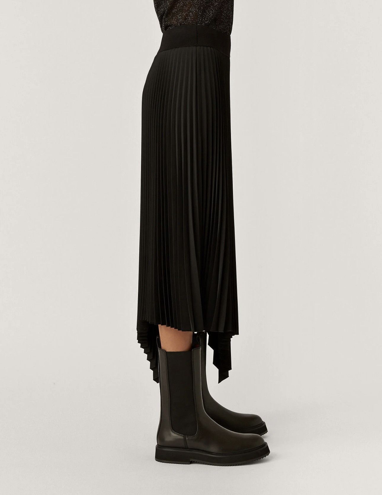 Joseph Joseph Pleated Rib Swinton Skirt Size 26" / US 2 / IT 38 - 2 Thumbnail