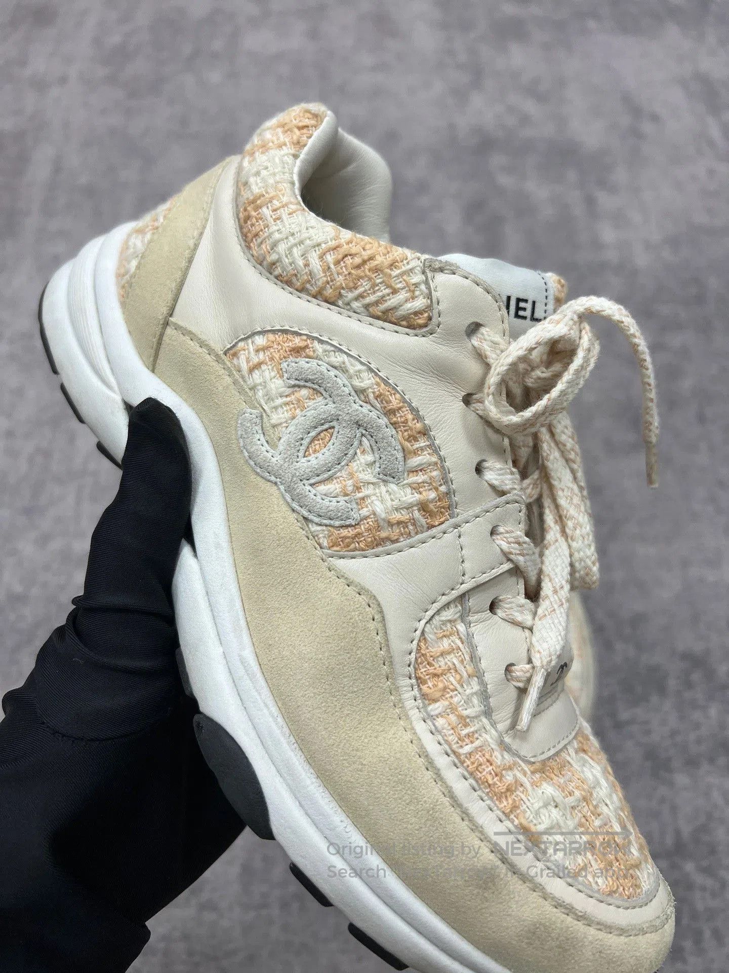 Chanel Chanel Knit Sneakers. Size US 6 / IT 36 - 3 Thumbnail
