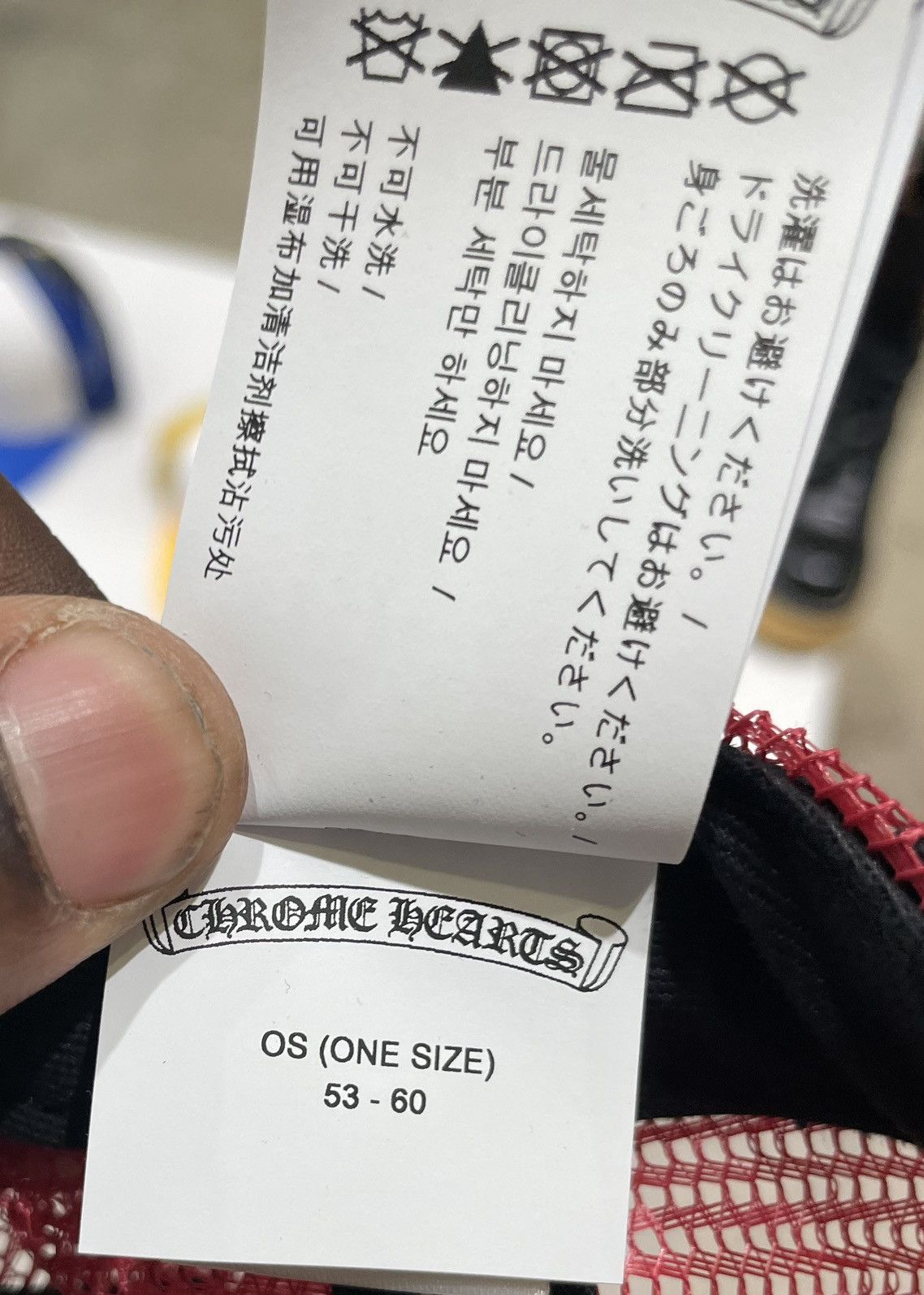 Chrome Hearts Chrome Hearts Chrome Hearts Eye Chart Trucker Hat Red Size ONE SIZE - 10 Thumbnail