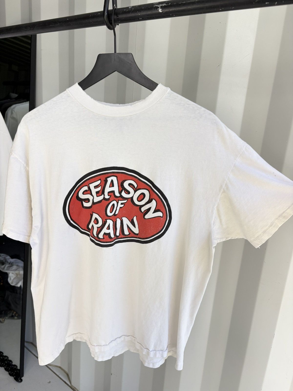 Vintage Season Of Rain Thrashed Faded Distressed Shirt GRUNGE Band Size US XL / EU 56 / 4 - 2 Thumbnail