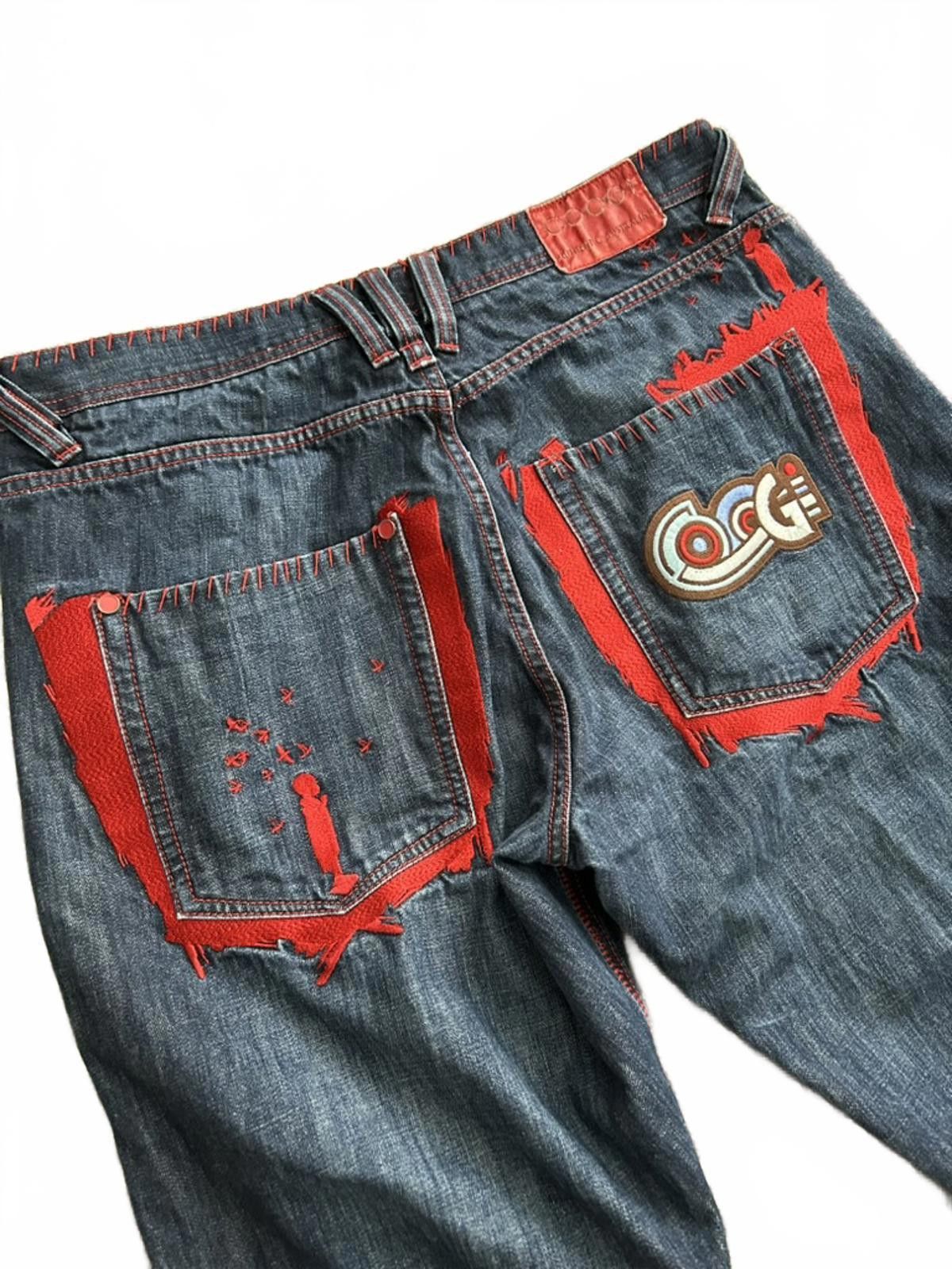 Coogi Coogi Men's Jeans with Red Stitching and Pocket Detail, Size Size US 38 / EU 54 - 5 Thumbnail