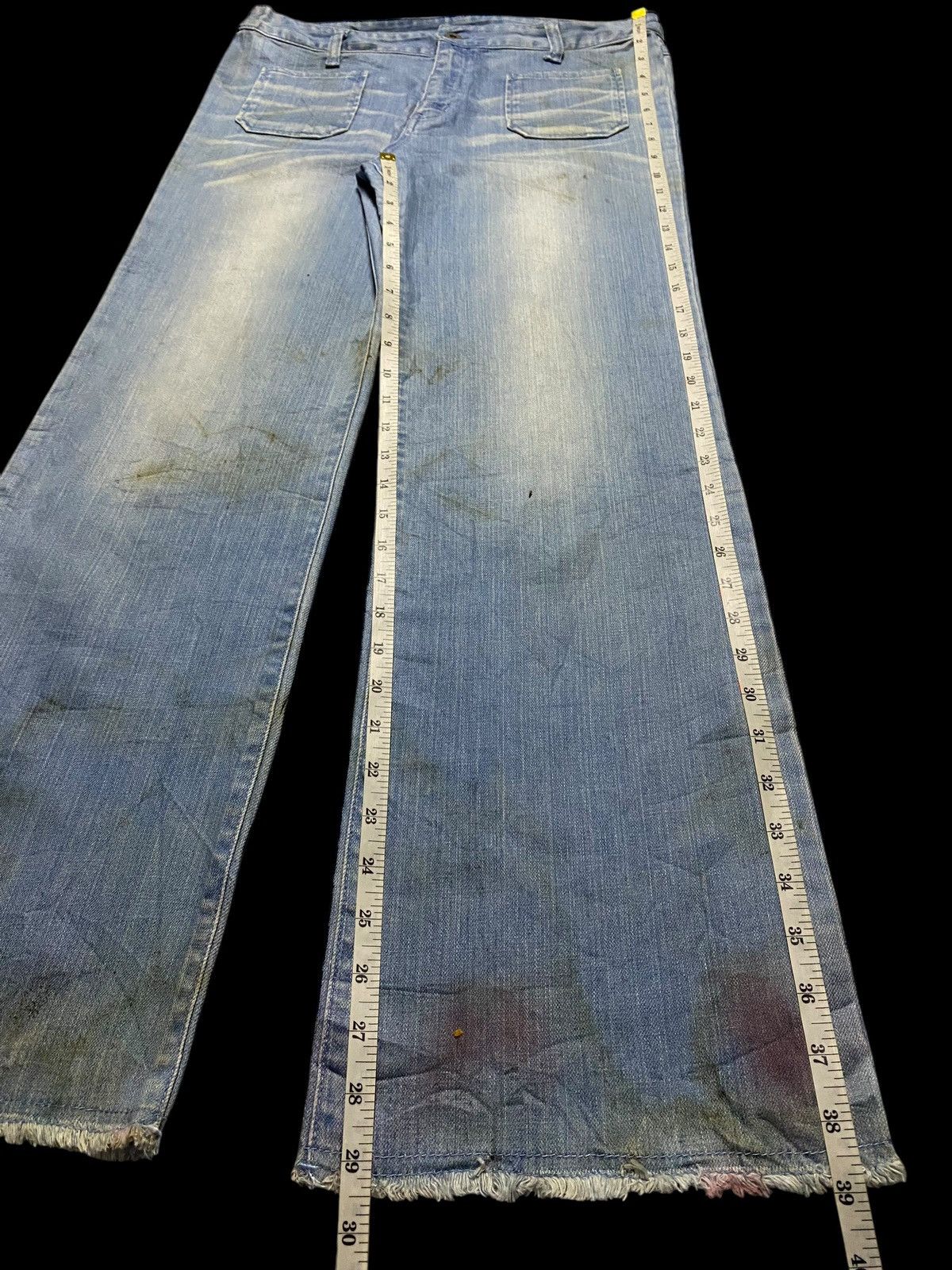 Vintage Distressed Japanese Brand with paint splatters indie grunge Size US 32 / EU 48 - 11 Thumbnail