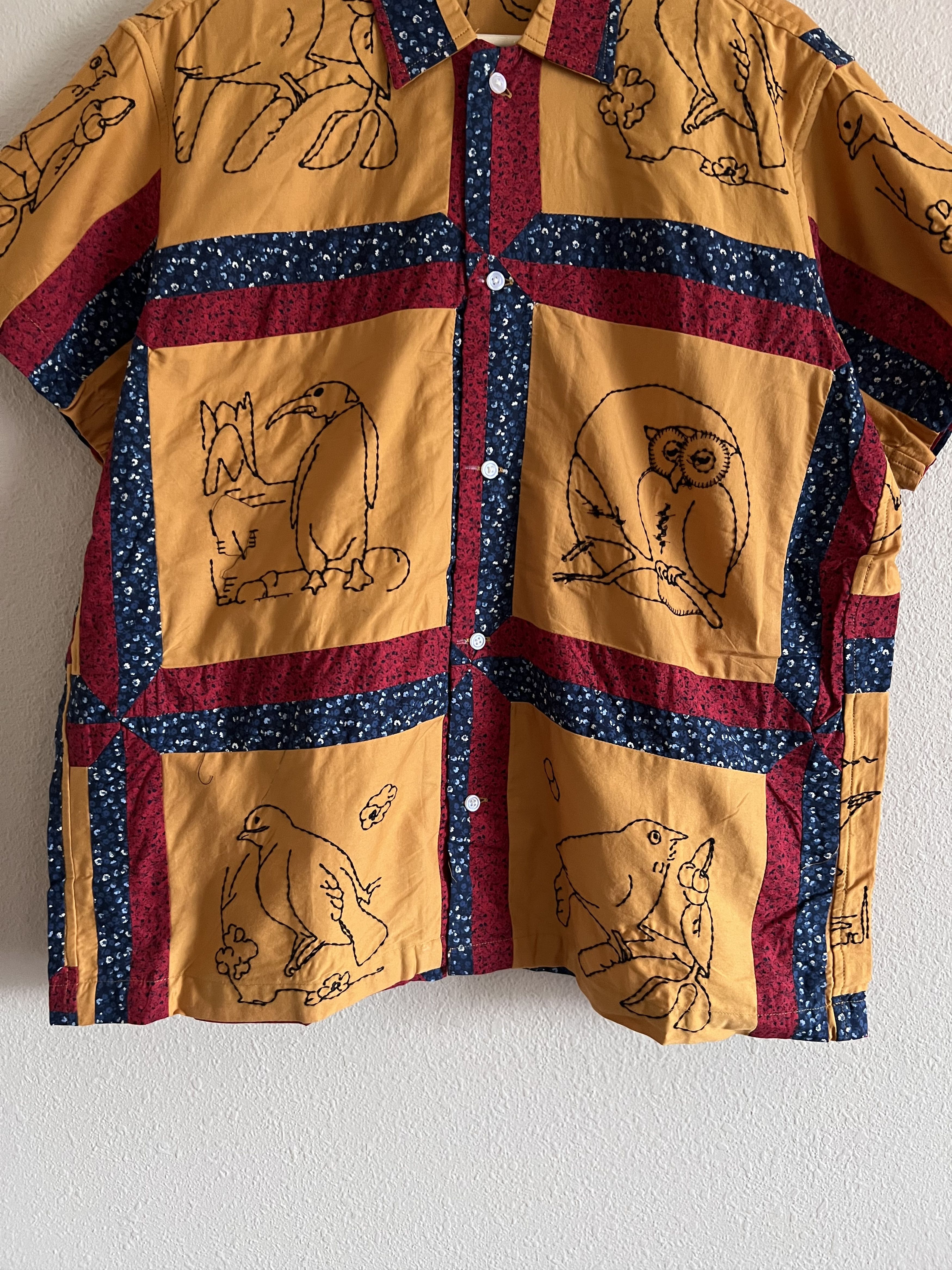 Bode Bode Birdsong Quilt SS Shirt Size US M / EU 48-50 / 2 - 3 Thumbnail