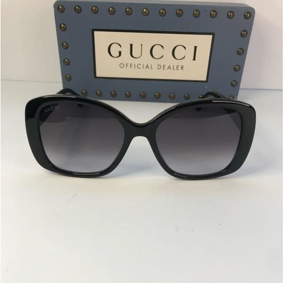 Gucci 💯 - New Authentic Gucci Grey Gradient Square Ladies Sunglas Size ONE SIZE - 8 Thumbnail