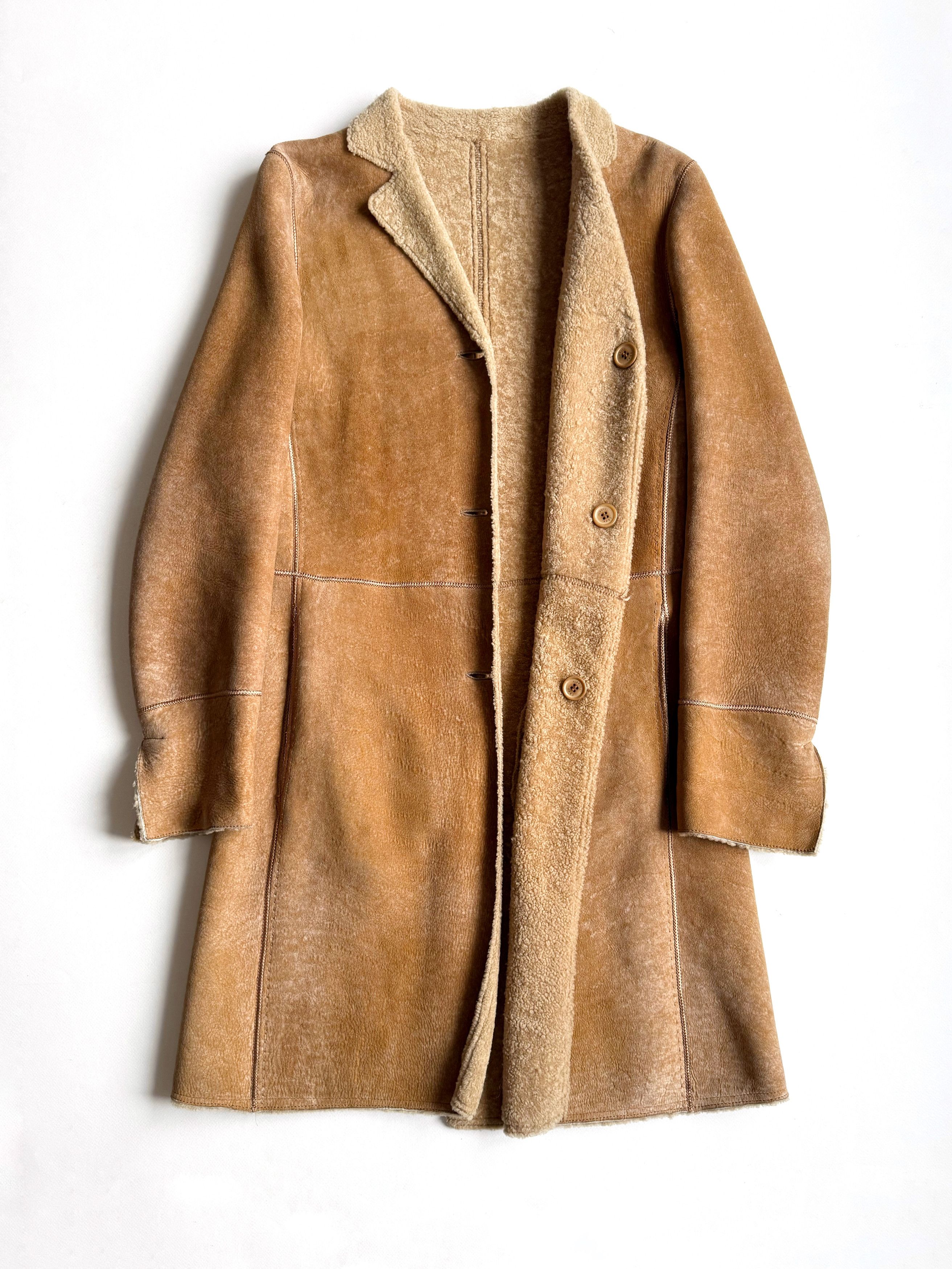 Other Women's Thes Tziveli Luxury Shearling Long Coat Small Size S / US 4 / IT 40 - 2 Thumbnail
