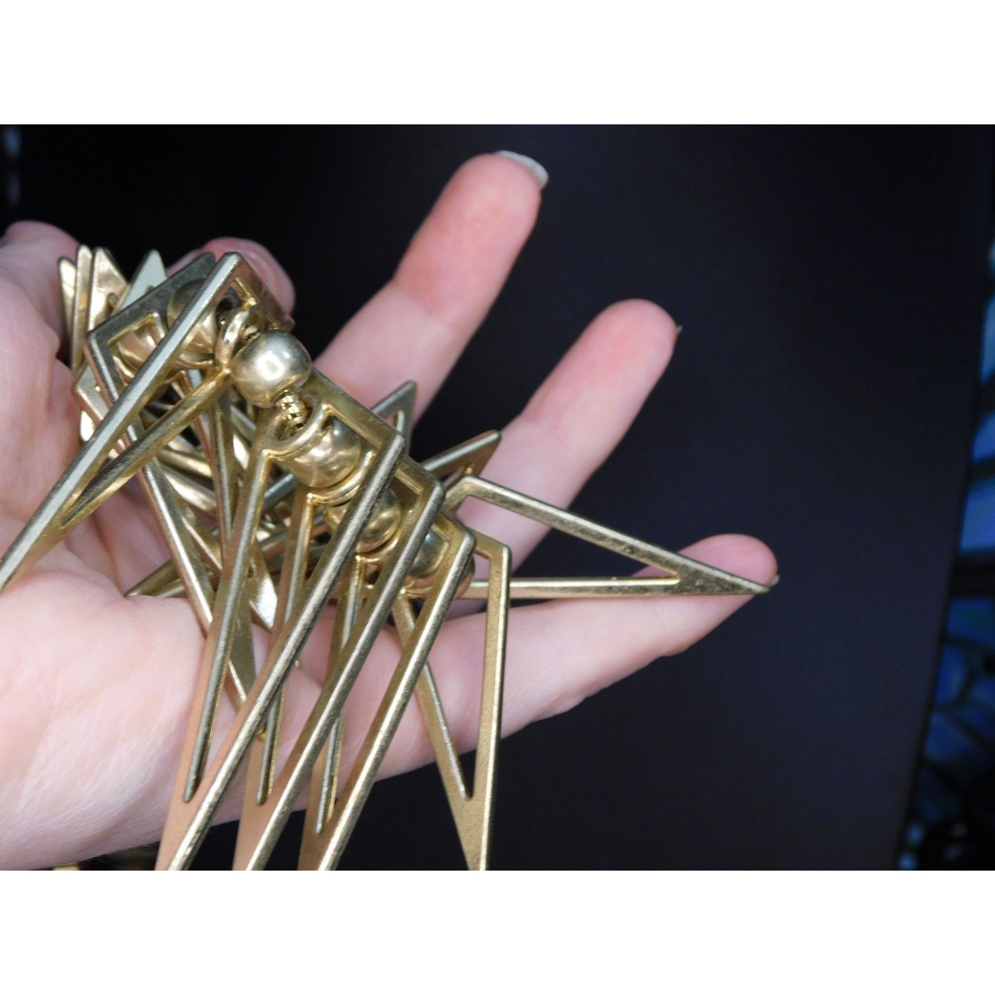 Other Geometric Open Triangle Spike Statement Necklace Size ONE SIZE - 2 Thumbnail