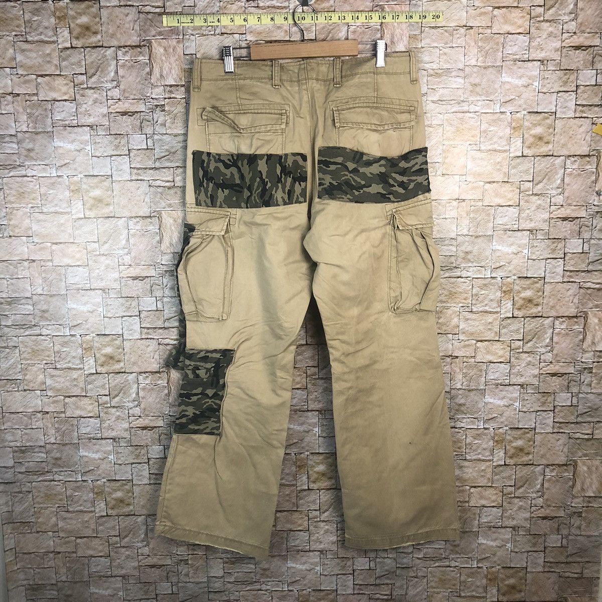 Vintage Gap rework Custom utility patchwork Cargo Pants #A363 Size US 32 / EU 48 - 16 Thumbnail