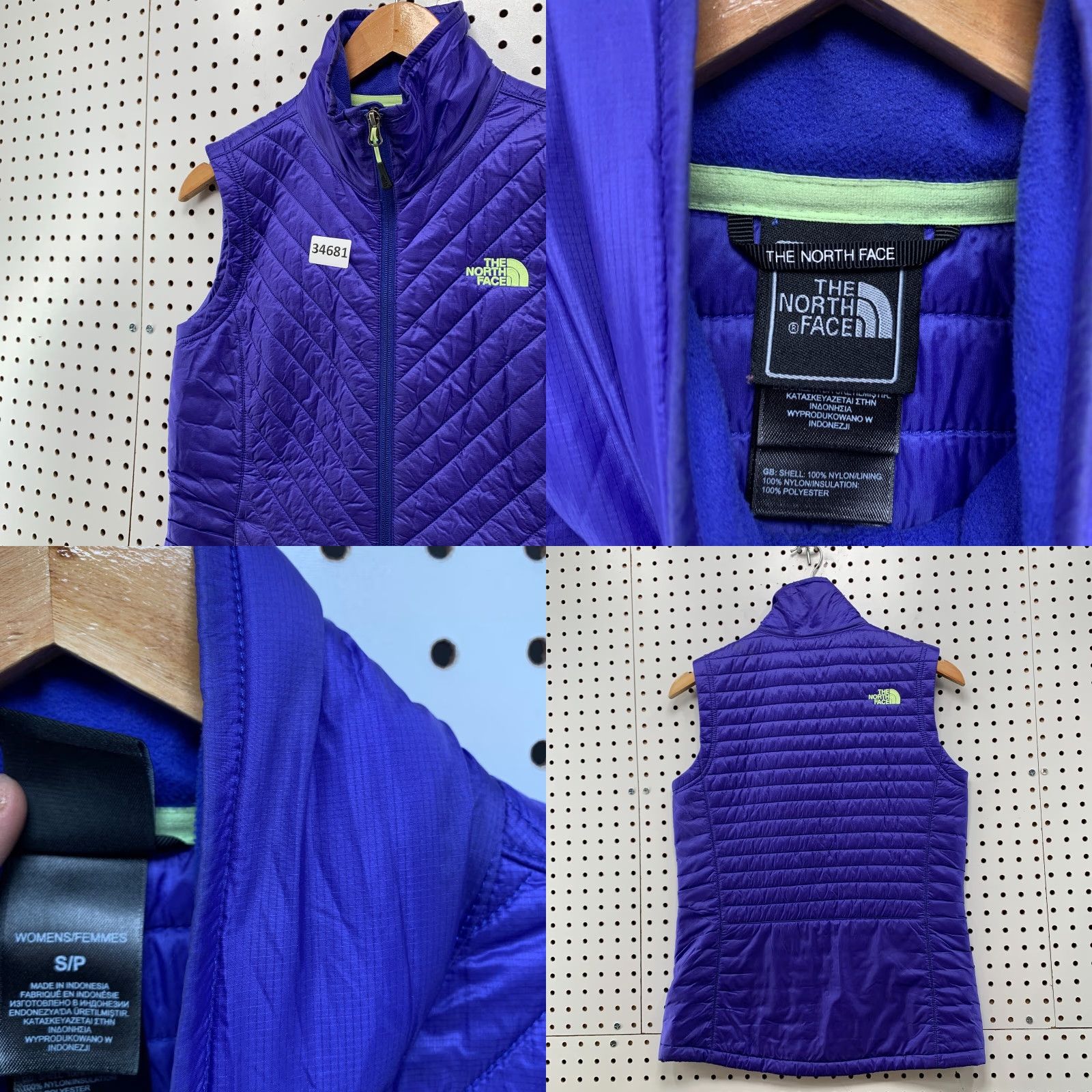 The North Face The North Face Puffer Vest Jacket Womens Small Purple Quilted 17.5x26 Blue | The North Face Quilted Vest Jacket Womens Small Purple Blue 17.5x26 Size S / US 4 / IT 40 - 8 Thumbnail