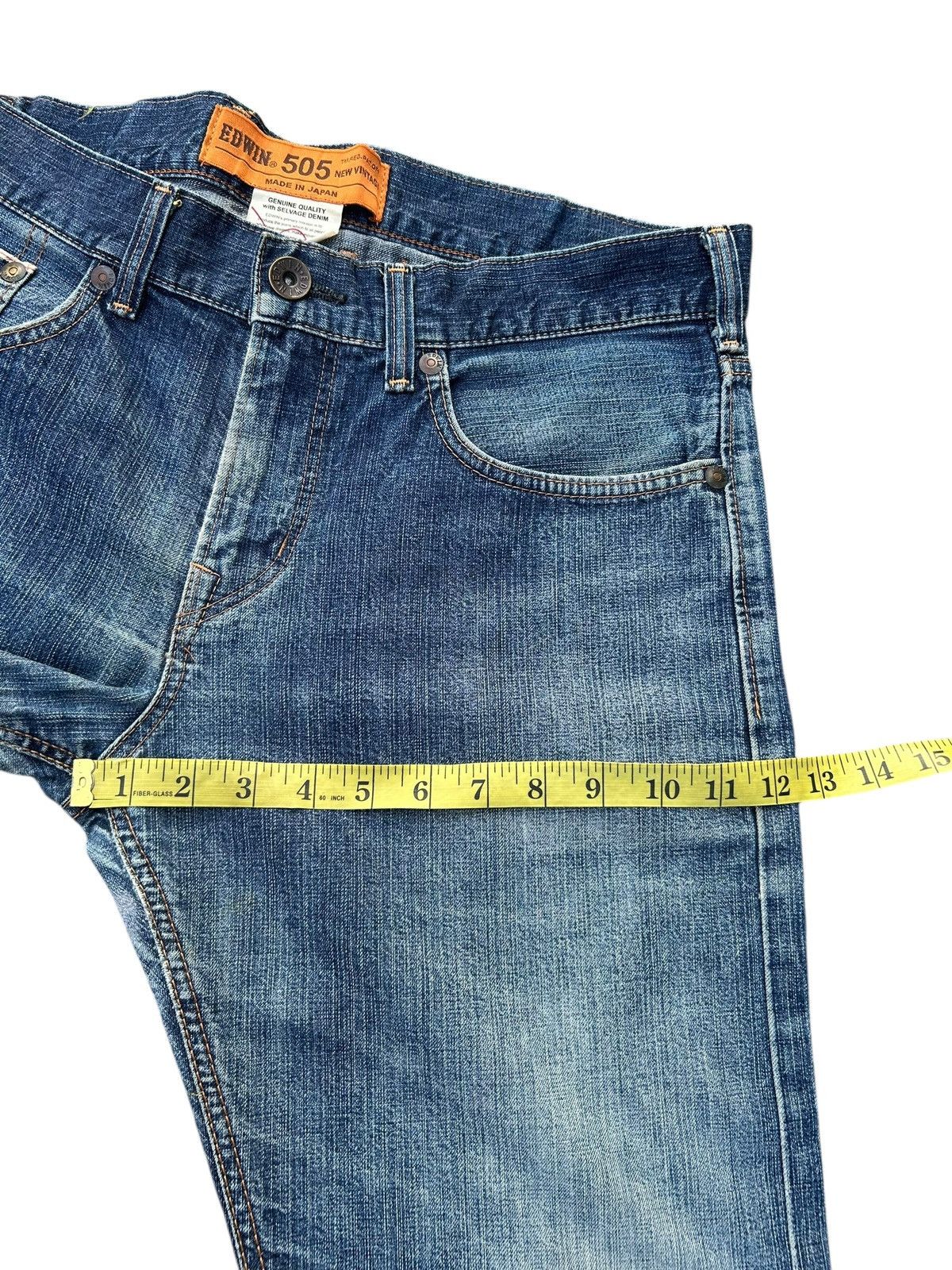Kapital Vintage Edwin 505 Selvedge Buckle Back Distressed Denim Jean Size US 36 / EU 52 - 19 Thumbnail